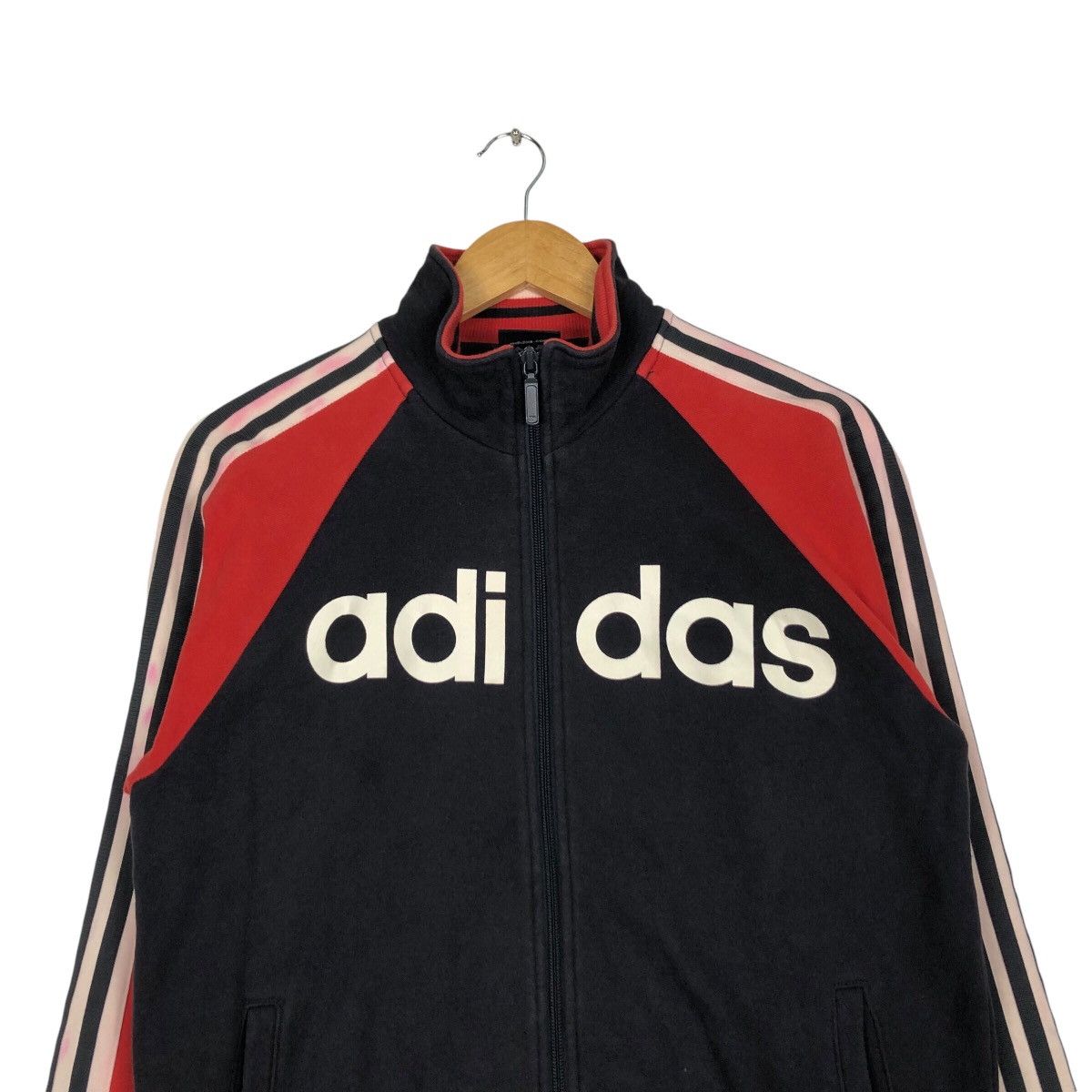 Adidas × Japanese Brand Adidas Three Stripe Vintage Sweater Jacket Small Size Size US S / EU 44-46 / 1 - 2 Thumbnail