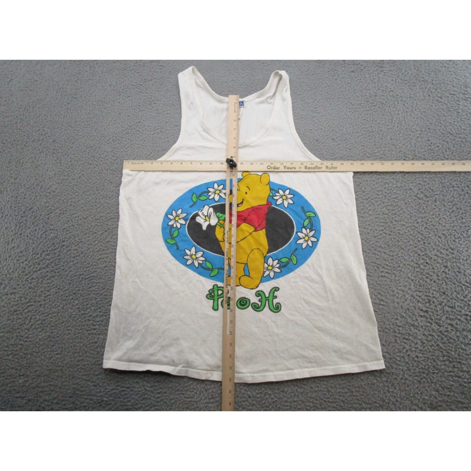 Disney VINTAGE Winnie The Pooh Women's Tank Top One Size Disney 90s Tank Mens Womens Boys Girls Size ONE SIZE - 4 Thumbnail