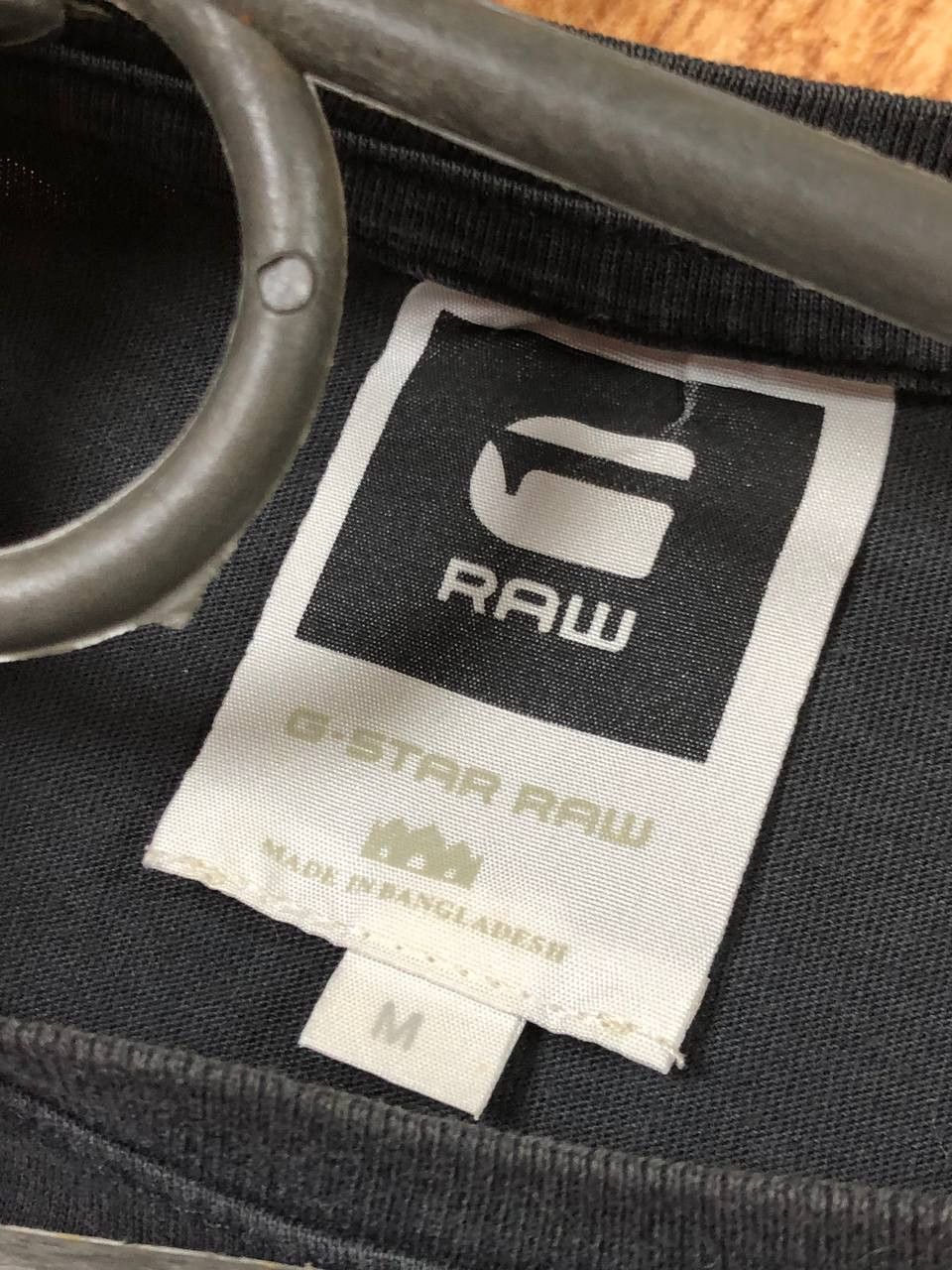 G-Star Vintage T-shirt black big logo G-Star Raw size M Y2K Size US M / EU 48-50 / 2 - 2 Thumbnail