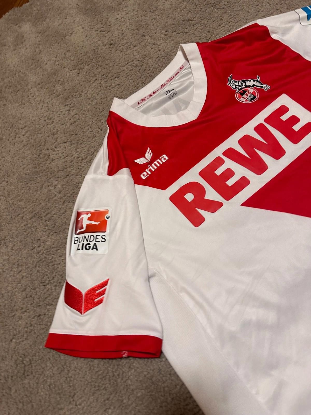 Erima KOLN 2014 2015 HOME FOOTBALL SHIRT SOCCER JERSEY ERIMA Size US XXL / EU 58 / 5 - 4 Thumbnail