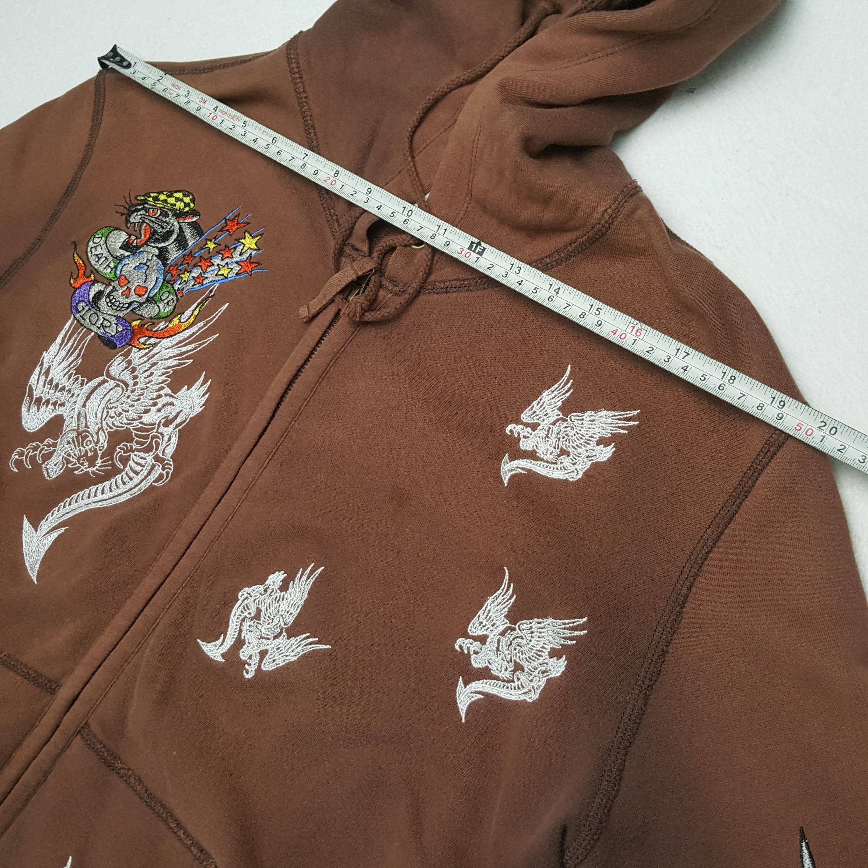Christian Audigier × Ed Hardy × Vintage Vintage ED HARDY by CHRISTIAN AUDIGIER Fashion Brand Hoodies Size US M / EU 48-50 / 2 - 5 Thumbnail