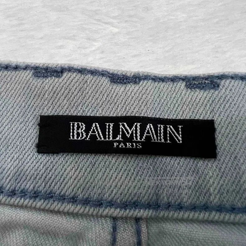 Balmain balmain distressed light wash jeans size 40. Size US 31 - 3 Thumbnail