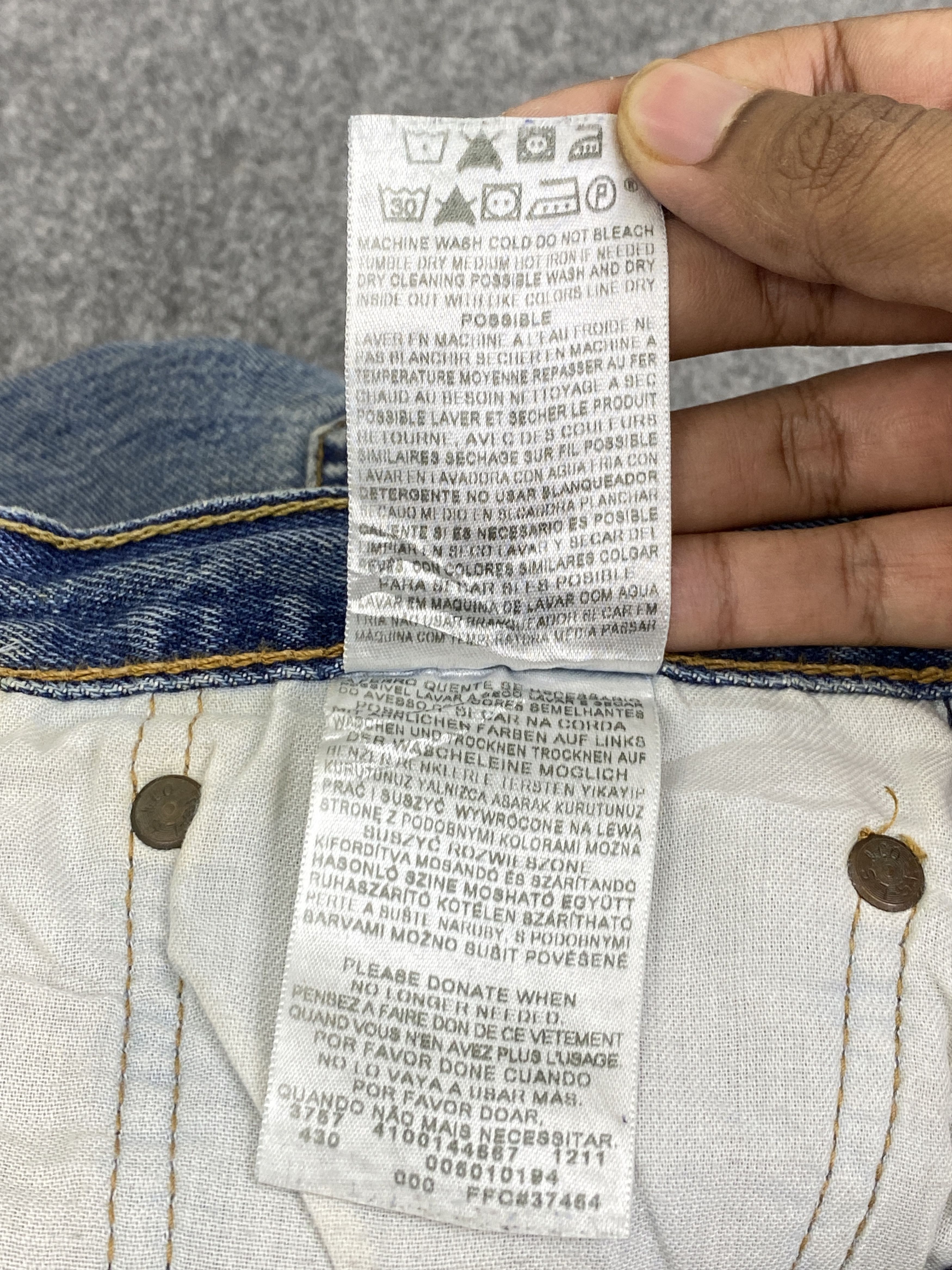 Levi's × Vintage Distressed Vintage Levi's 501 Faded Blue Jeans DP2815 Size US 36 / EU 52 - 7 Thumbnail