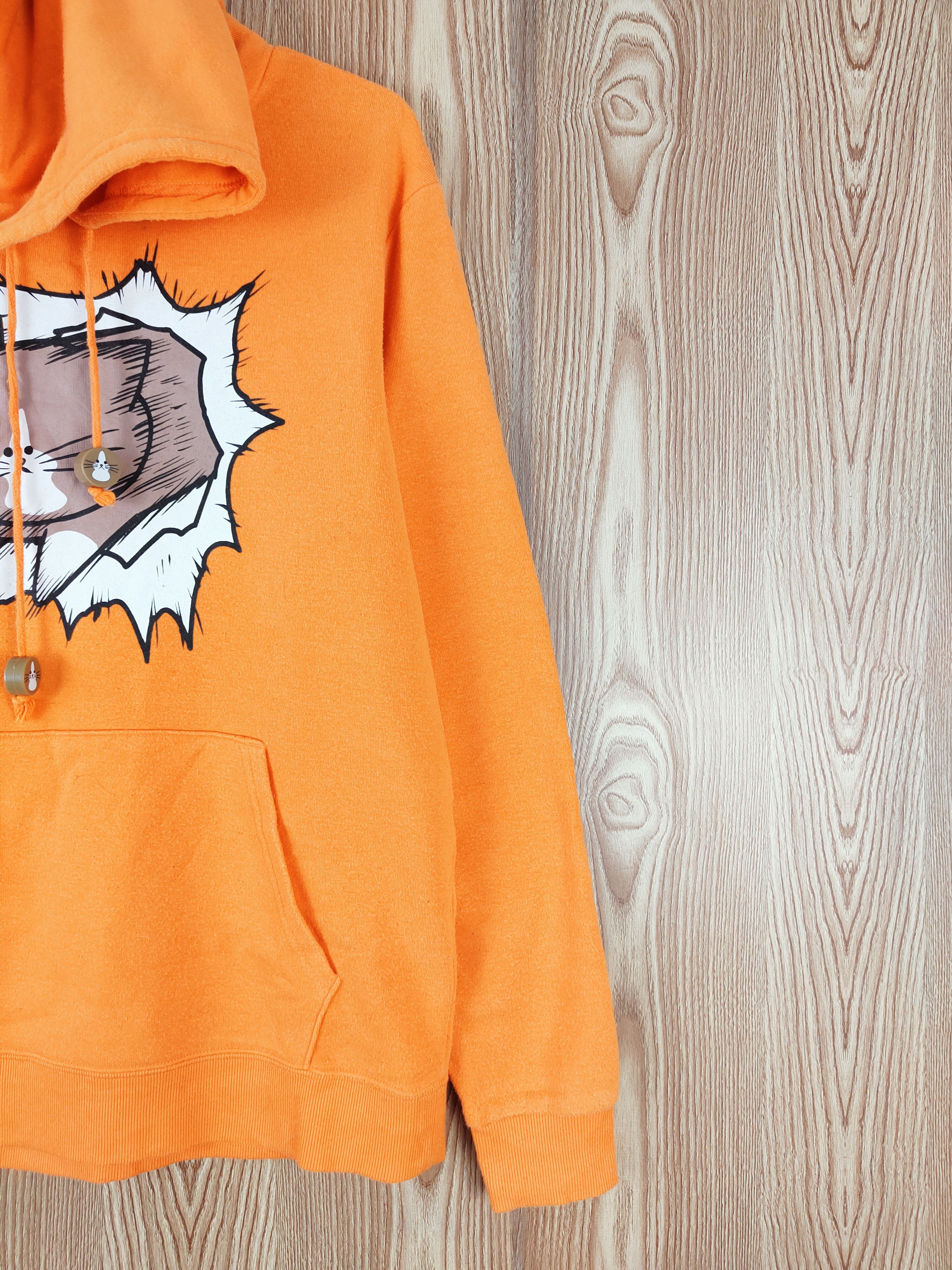 Japanese Brand × Vintage Vintage 💥 Japanese Brand Orange Cat Sweatshirts Size US L / EU 52-54 / 3 - 7 Thumbnail