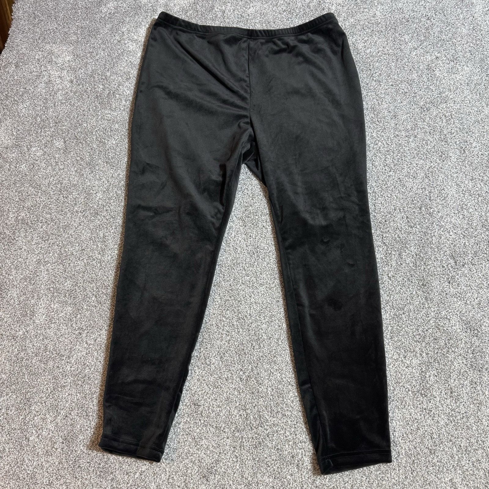 Shein SheIn Curve Leggings Womens 2XL Velour Stretchy Soft Cozy Size 34" / US 12 / IT 48 - 1 Thumbnail