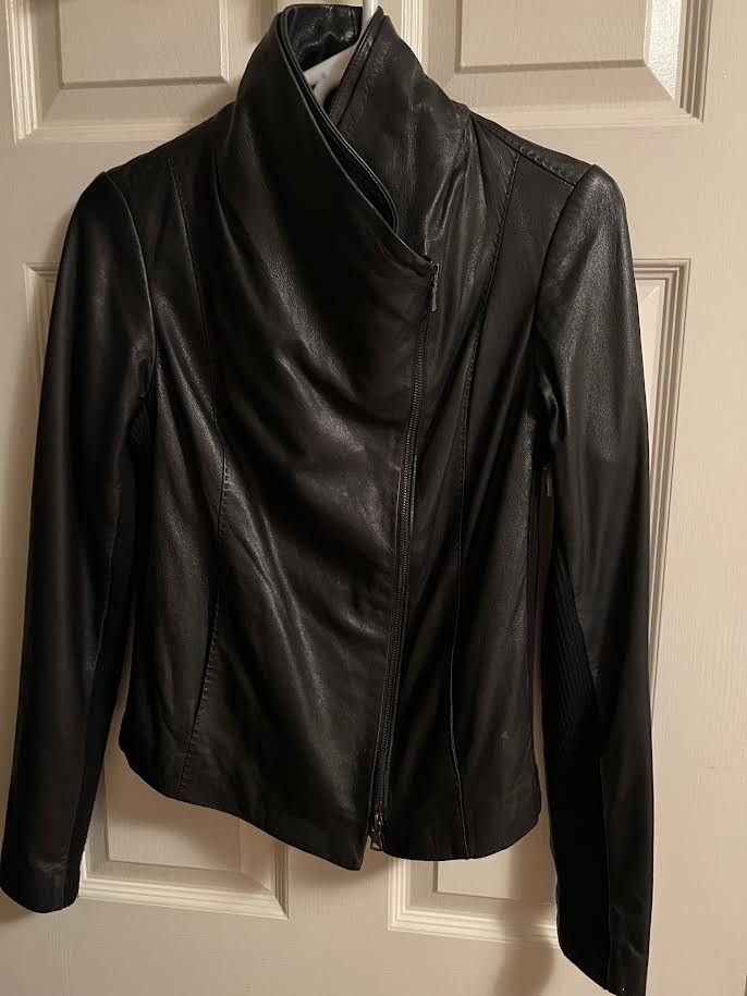 Vince Vince leather moto jacket Size S / US 4 / IT 40 - 1 Thumbnail
