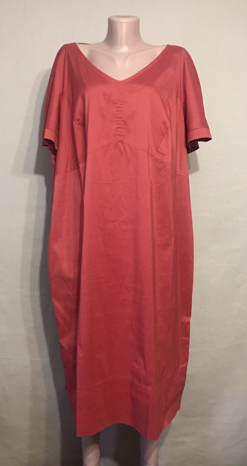 Other MARINA RINALDI Red Cotton Plus Size 25 US W16 Size XXL / US 16-18 / IT 52-54 - 1 Thumbnail