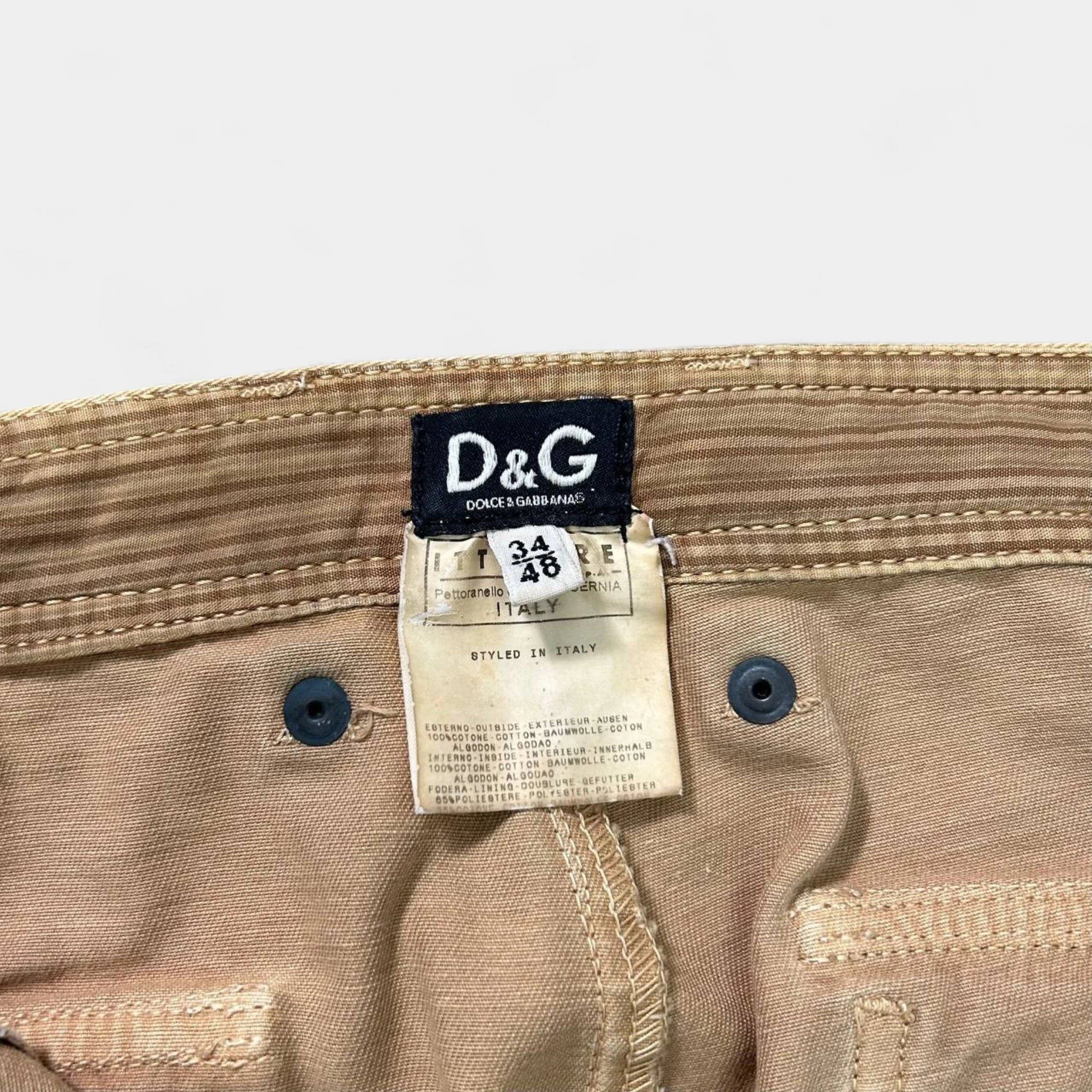 Dolce & Gabbana Dolce & Gabbana Carpenter Beige Pants Size US 32 / EU 48 - 3 Thumbnail
