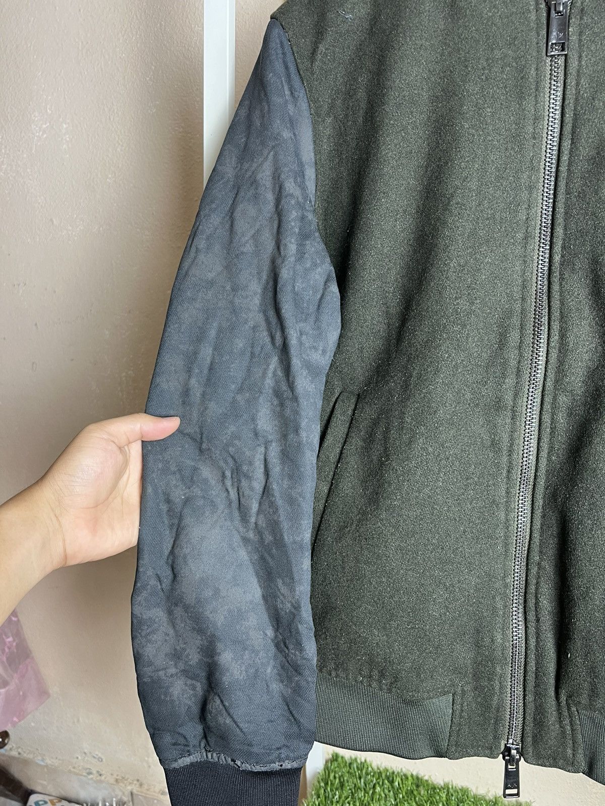 Armani Exchange × Designer Armani Exchange Dual Peat Green Trench & Bomber Jacket Coat Size US M / EU 48-50 / 2 - 6 Thumbnail