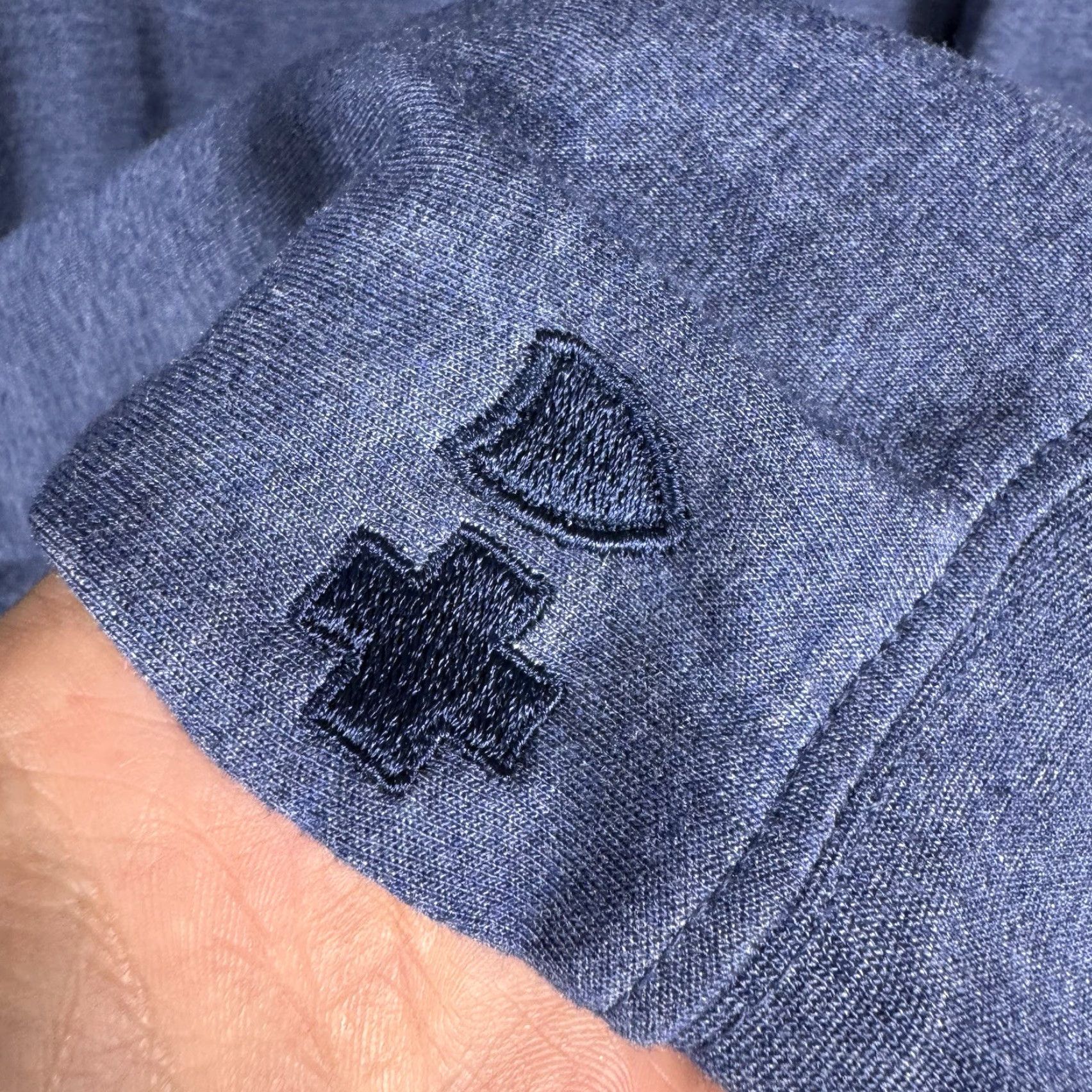 johnnie-O johnnie-O Sweater Pullover 1/4 Zip Men M Blue Mock Neck 1/4 Zip Logo Casual Preppy Beach Golf Outdoor - Mens Size US M / EU 48-50 / 2 - 6 Thumbnail