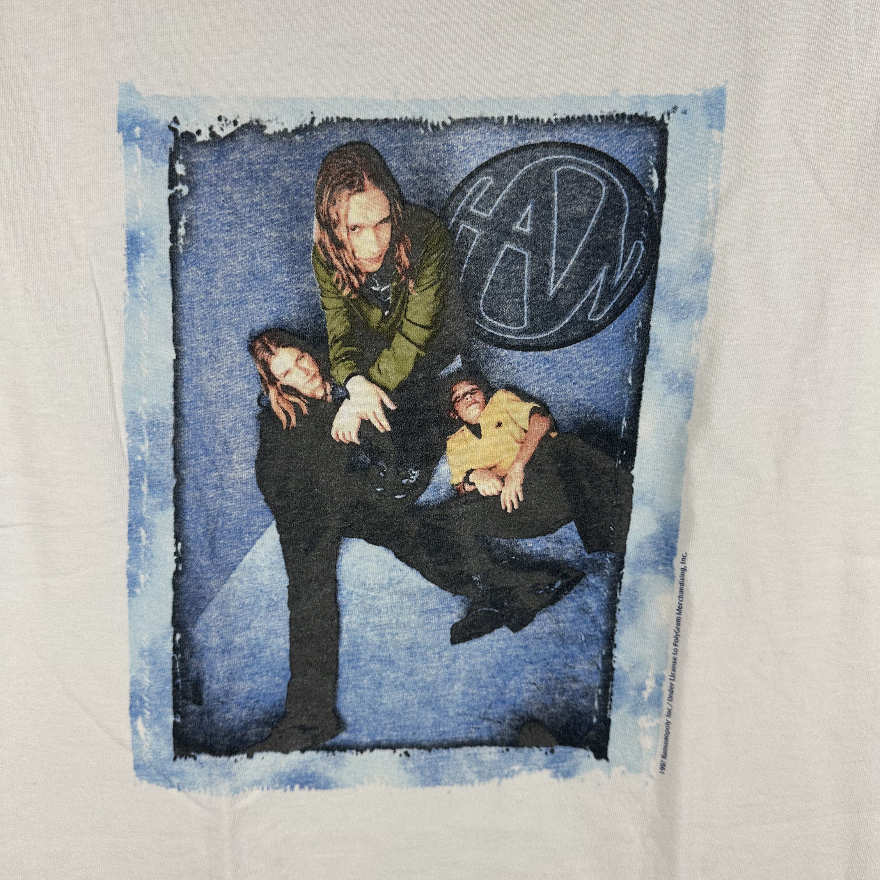 Vintage Vintage 1997 Hanson Pop Rock Band Graphic T-Shirt Size US S / EU 44-46 / 1 - 2 Thumbnail