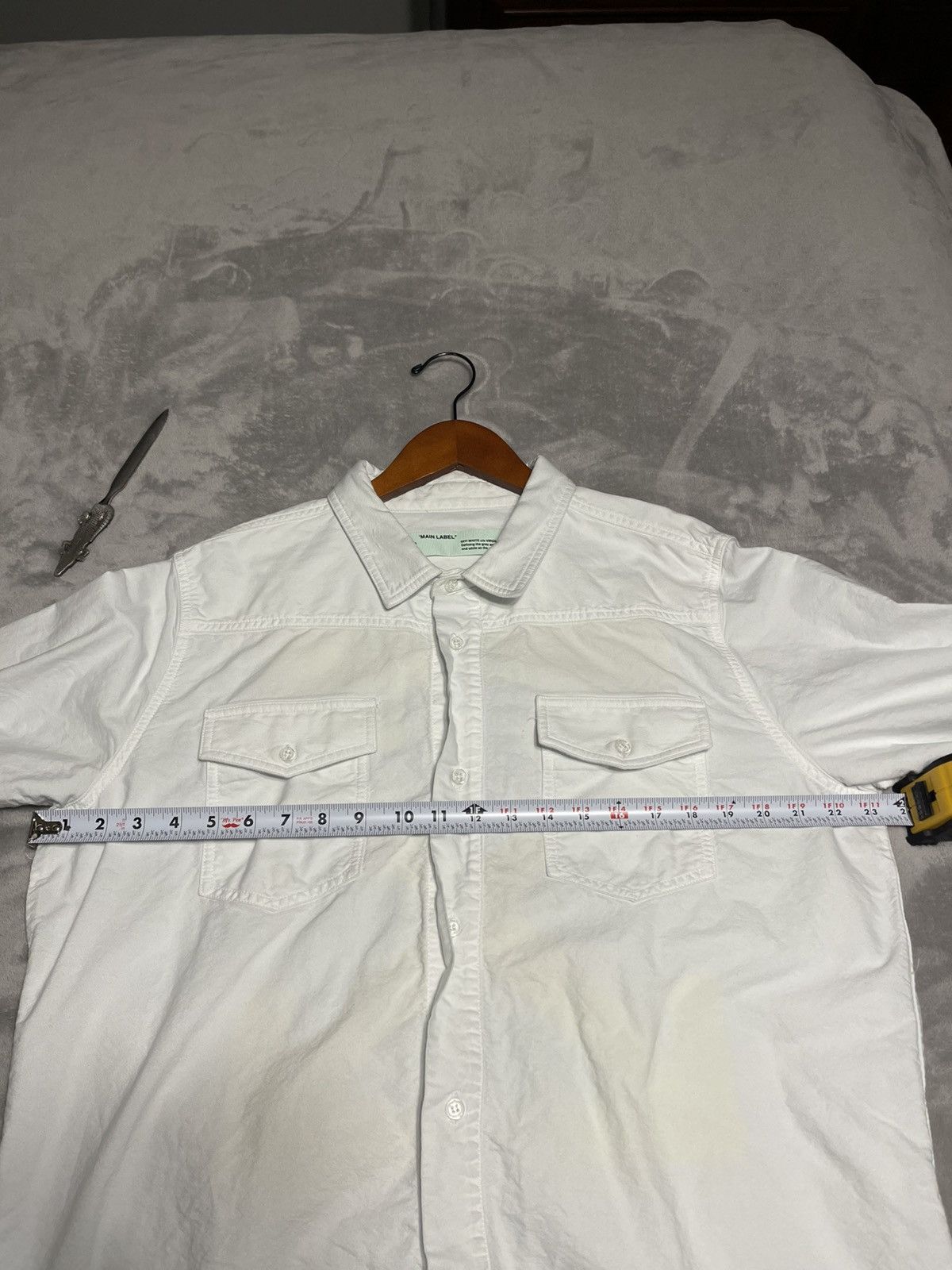 Off-White × Virgil Abloh OFF-WHITE C/O VIRGIL ABLOH RARE FIRE HAZARD TAPE SIZE LARGE Size US L / EU 52-54 / 3 - 5 Thumbnail