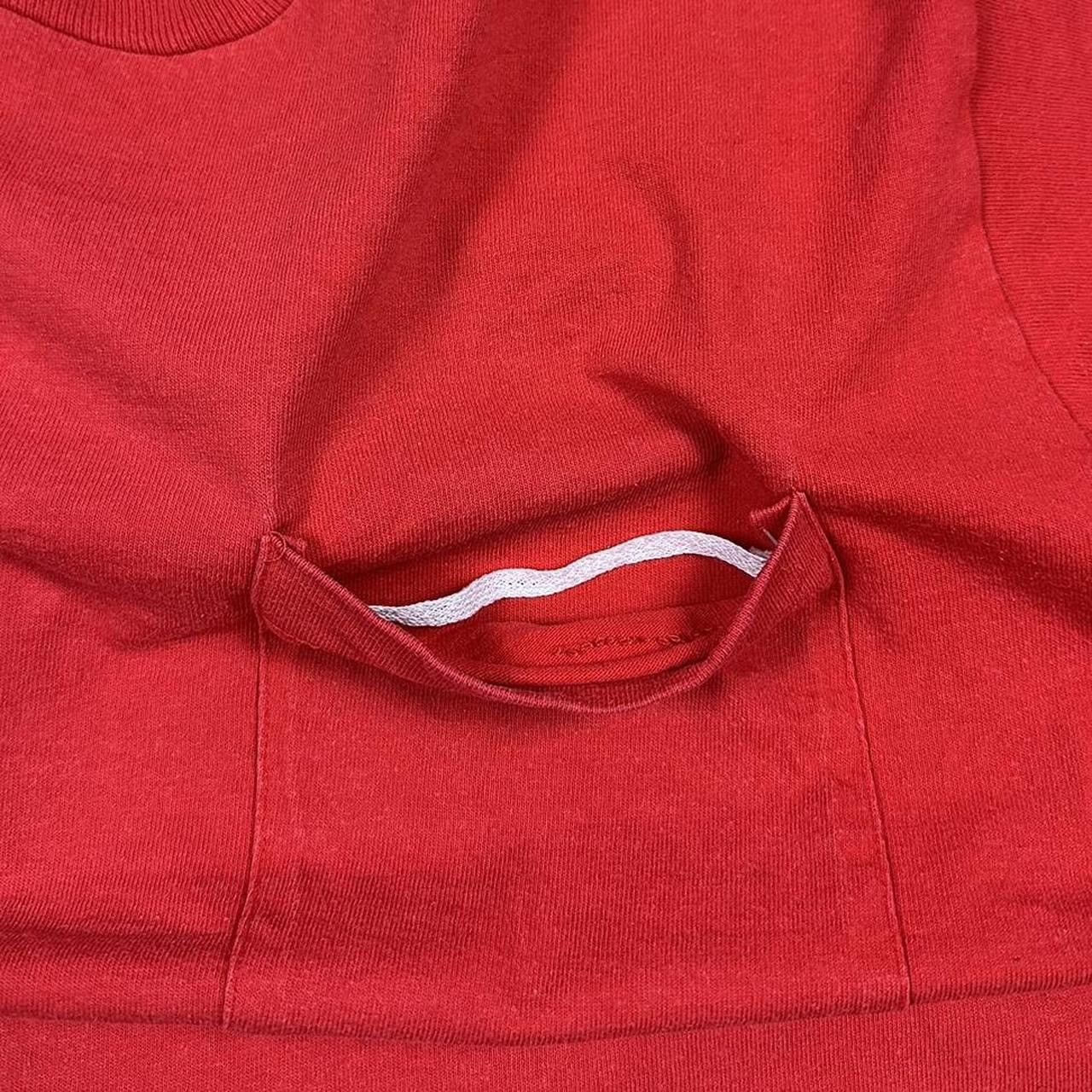 Other Vintage BVD Blank Red Pocket T-Shirt Single Stitch USA 90s Size US L / EU 52-54 / 3 - 7 Thumbnail