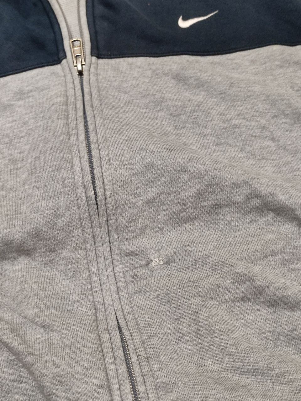 Nike Vintage Y2K Nike Faded Gray Navy Full-Zip Hoodie XL size Size US XL / EU 56 / 4 - 8 Thumbnail