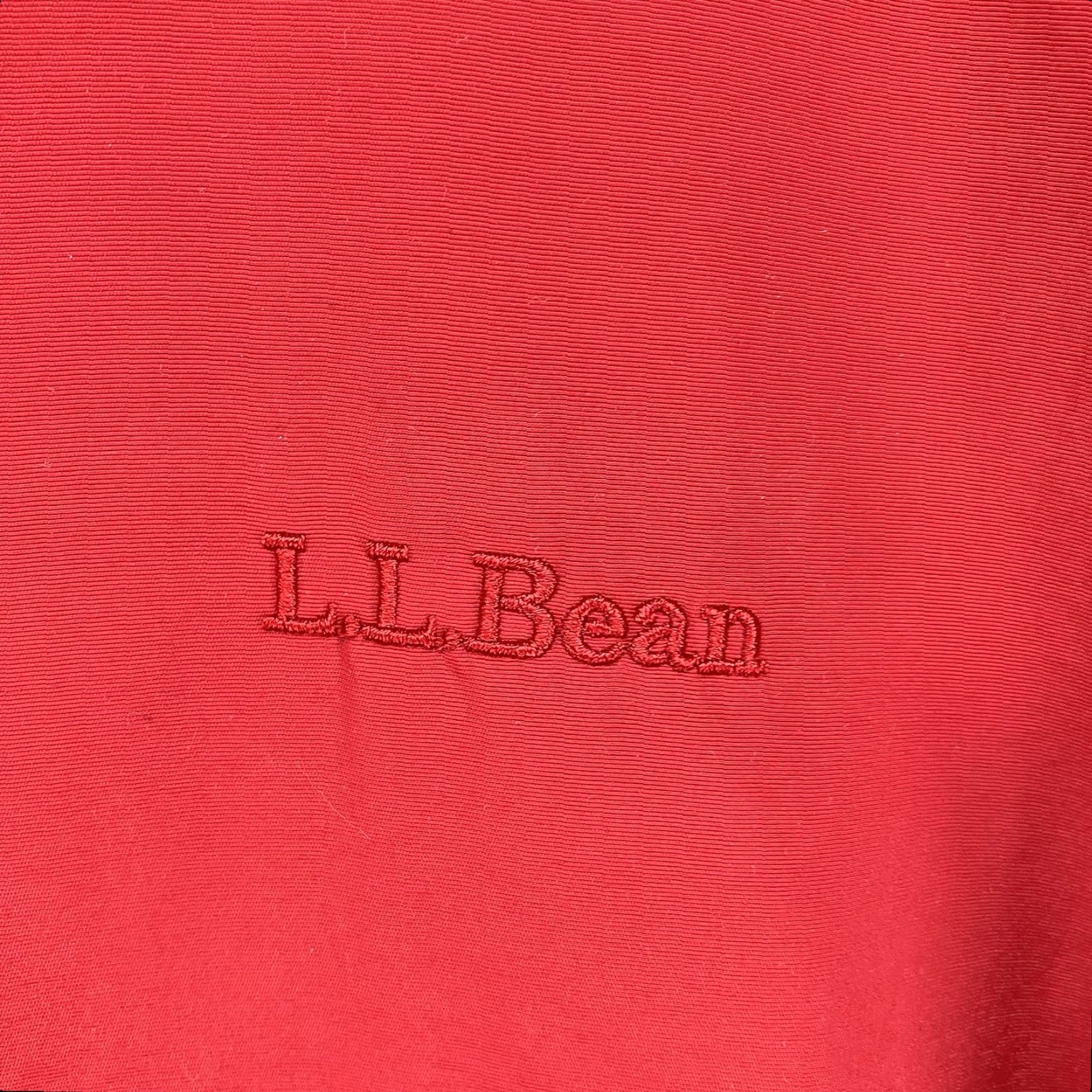 Vintage VINTAGE L.L. Bean Warm-Up Jacket Mens L Tall Bomber Jacket Red Gray Long Sleeve Zip Pockets Fleece Lined Nylon Coat Classic Outdoor Logo 90s USA Size US L / EU 52-54 / 3 - 7 Thumbnail