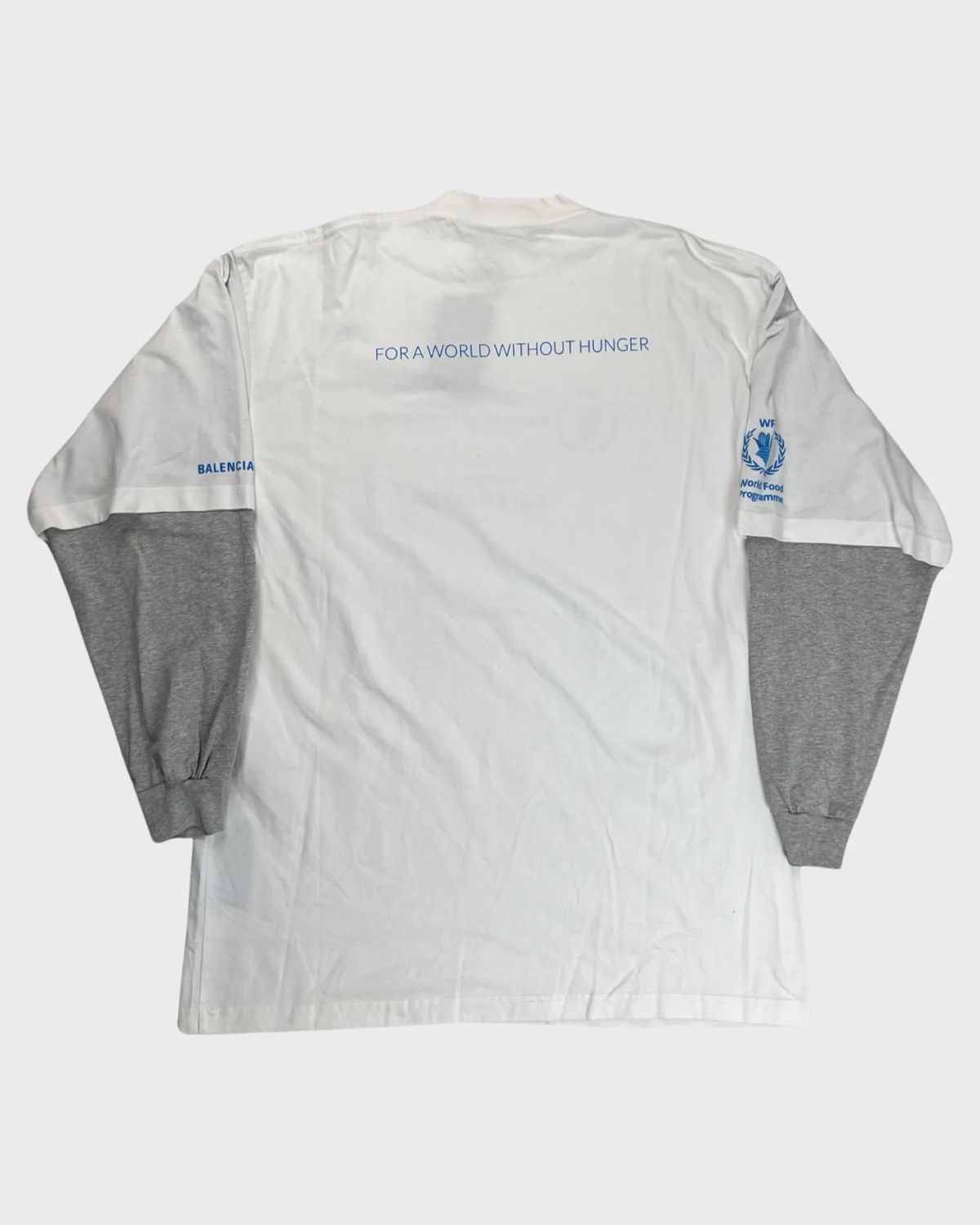 Balenciaga BALENCIAGA WORLD FOOD PROGRAMME LAYERED SWEATER T-SHIRT