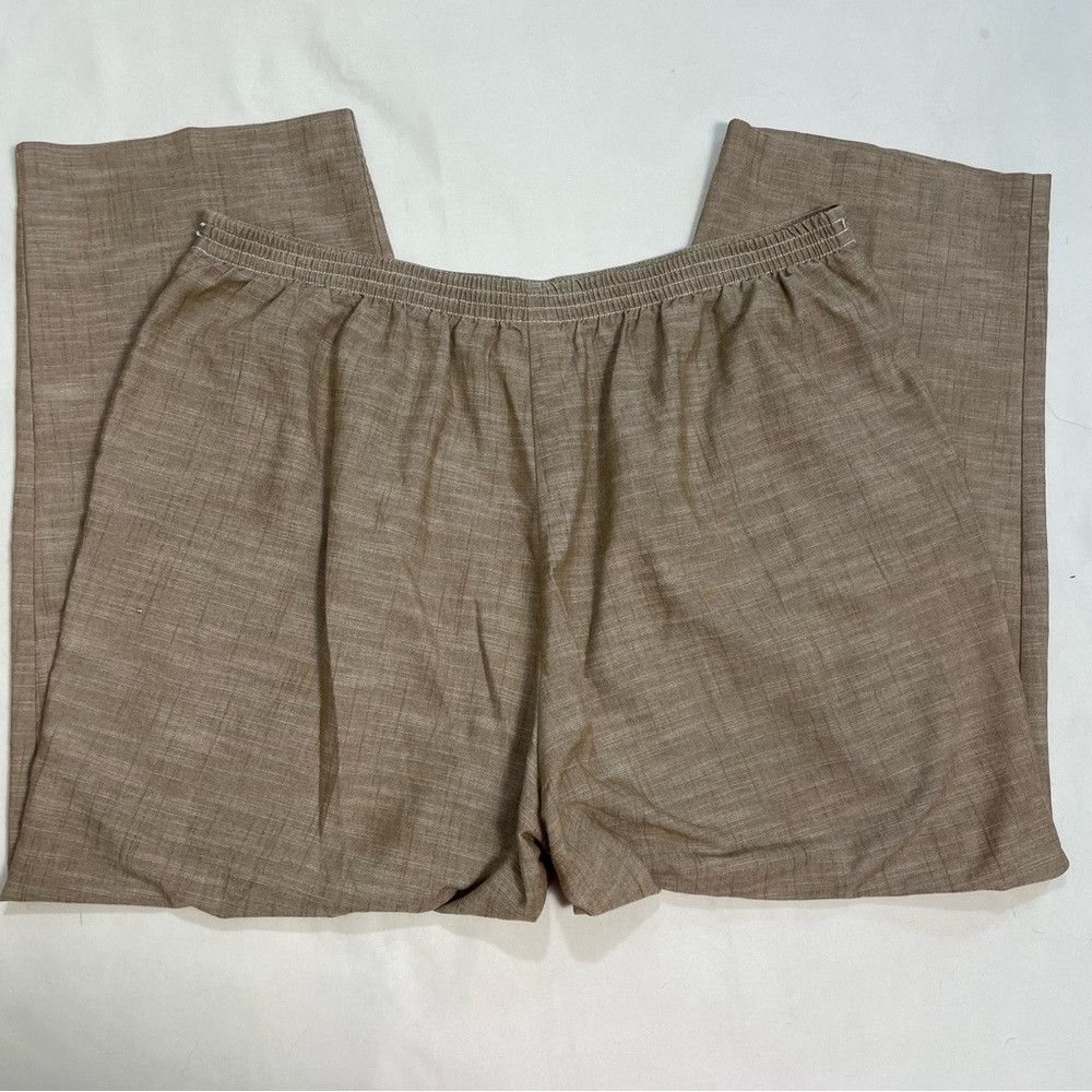 Other Alfred Dunner Light Brown Elastic Waist Classic Fit Pull On Size 42" / US 20 - 3 Thumbnail