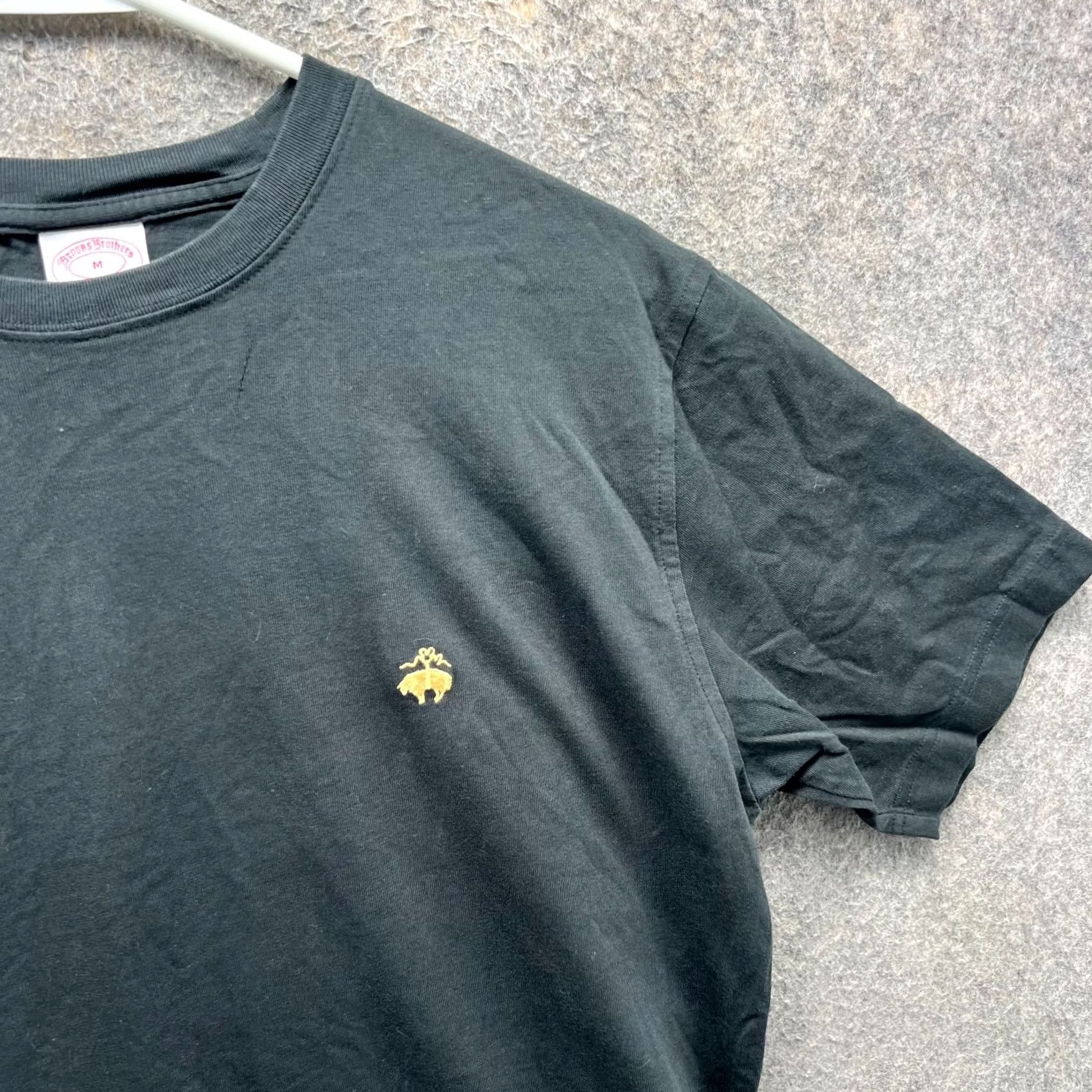 Brooks Brothers Brooks Brothers Shirt Mens M Black Crewneck Cotton Logo 1818 T-Shirt Size US M / EU 48-50 / 2 - 3 Thumbnail