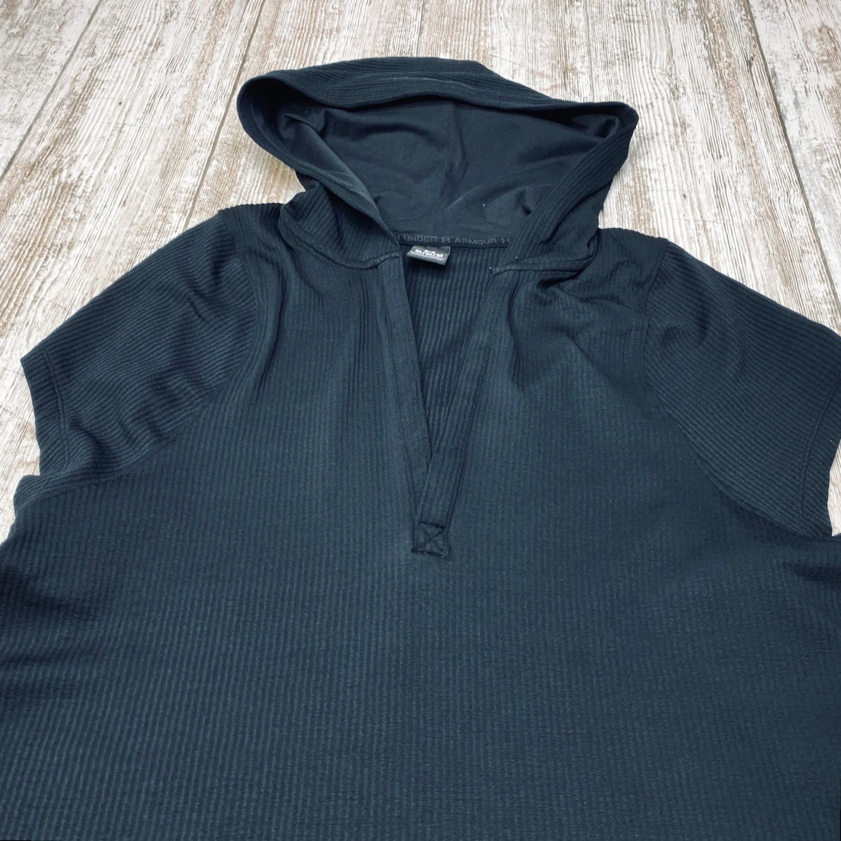 Under Armour Under Armour Journey Rib Hooded Tunic Womens Medium Black Sleeveless 7393 Size M / US 6-8 / IT 42-44 - 4 Thumbnail