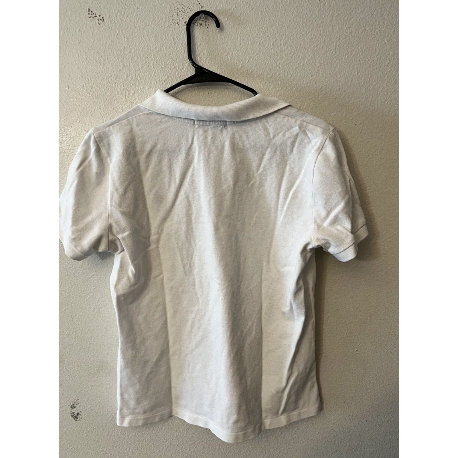Ralph Lauren Lauren Ralph Lauren Polo Shirt Women's Large Short Sleeve Casual Top White Cotton Embroidered Size L / US 10 / IT 46 - 2 Thumbnail