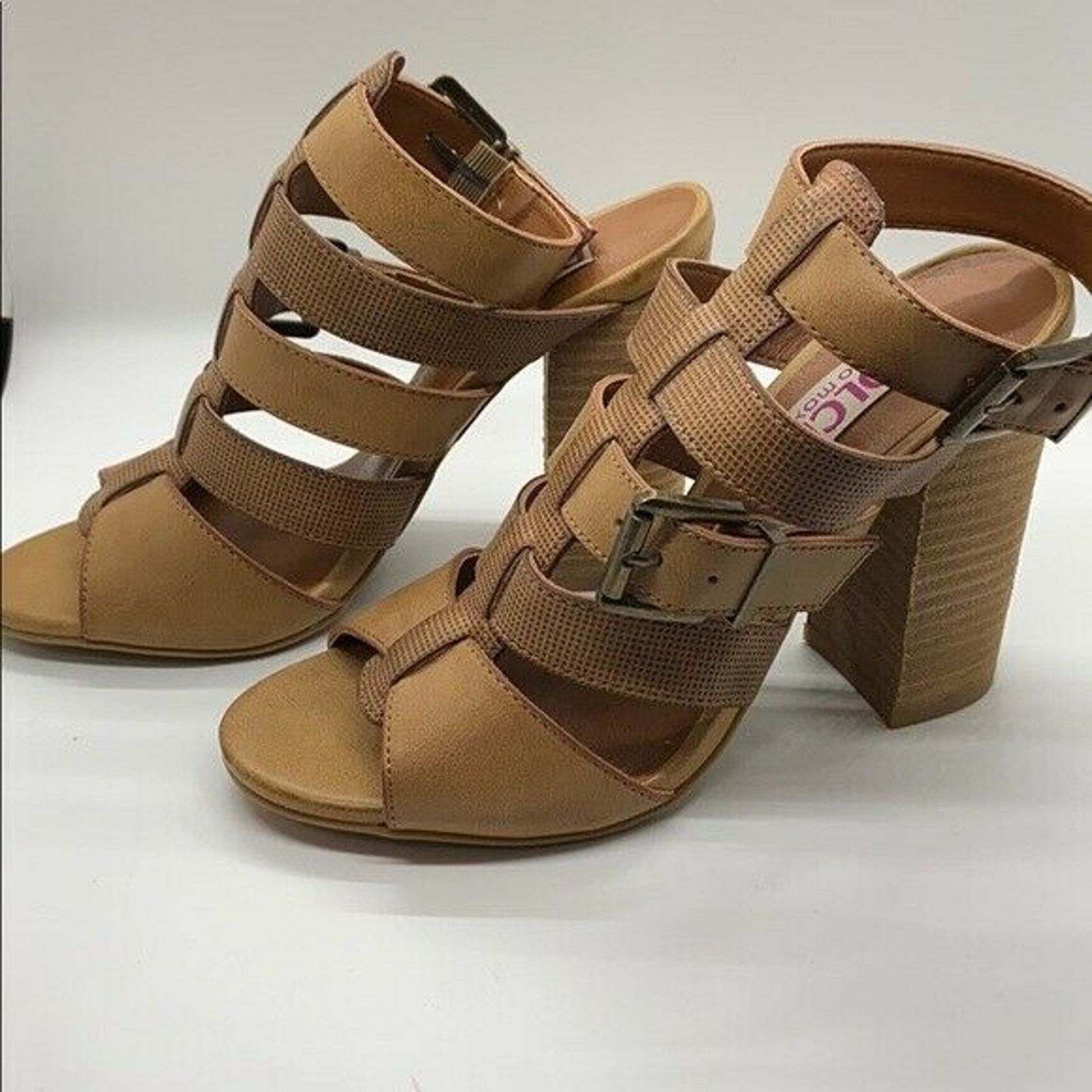 The Unbranded Brand Dolce by Mojo Moxy Caged Sandals Womens Sz 6.5 Stacked Heel Size US 6.5 / IT 36.5 - 4 Thumbnail