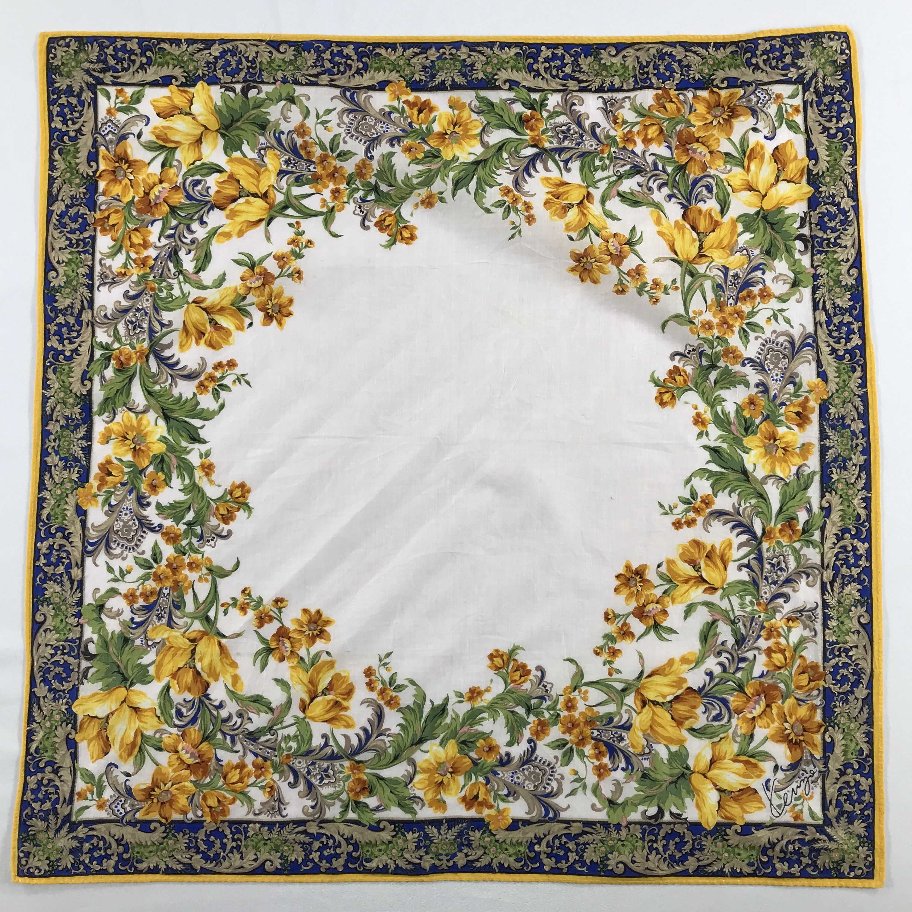 Kenzo × Vintage Kenzo Bandana / Handkerchief / Neckerchief - S2146 Size ONE SIZE - 1 Thumbnail