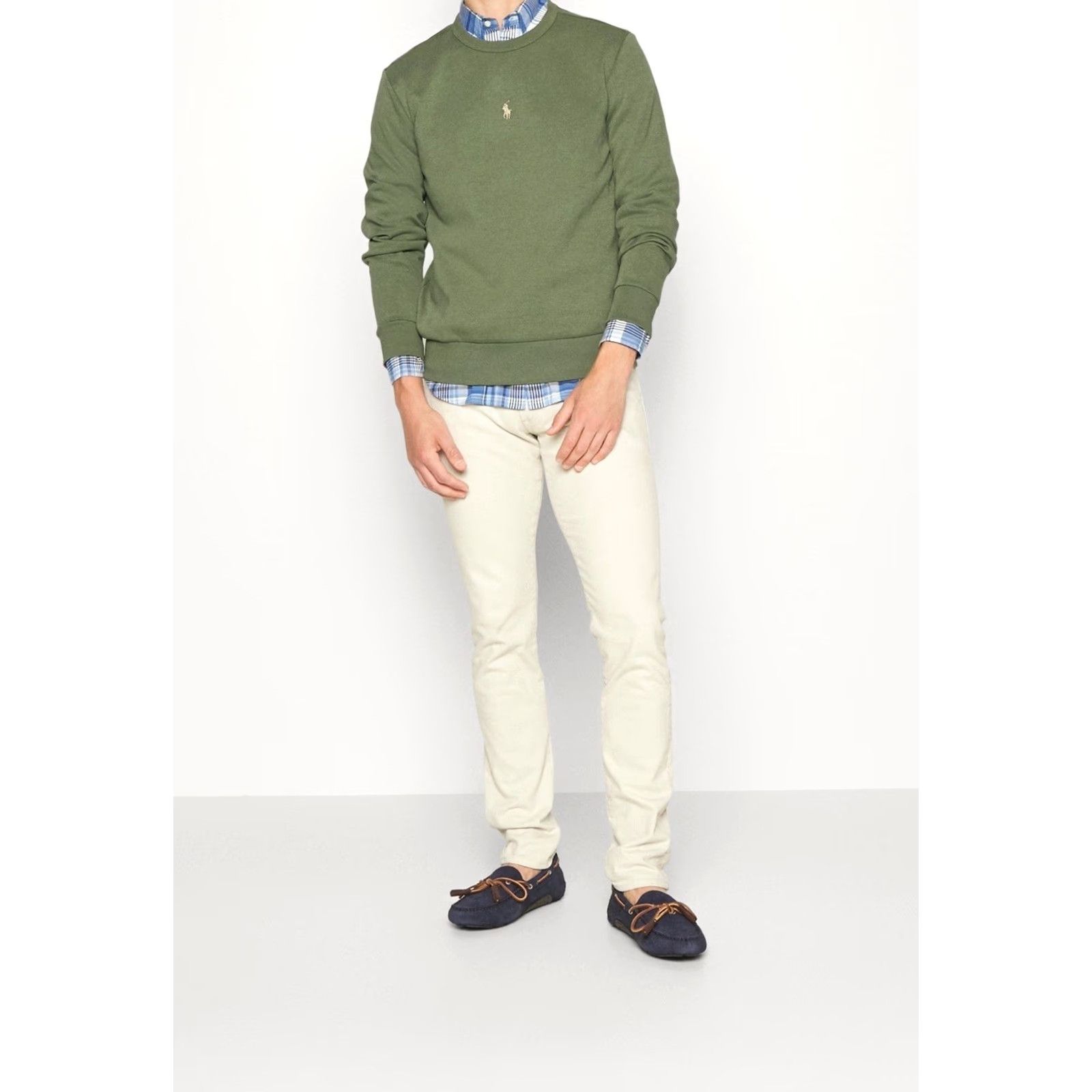 Polo Ralph Lauren Polo Ralph Lauren Sweatshirt Olive Double Knit Pullover Size L Mens Rare New Size US L / EU 52-54 / 3 - 5 Thumbnail