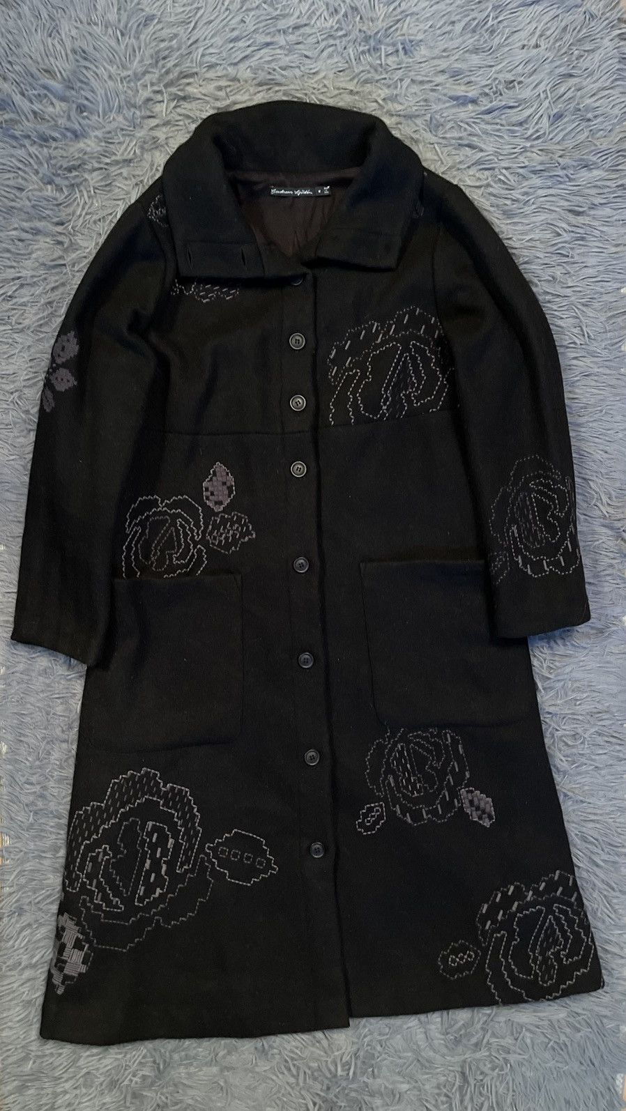 Gudrun Sjoden floral pattern wool coat