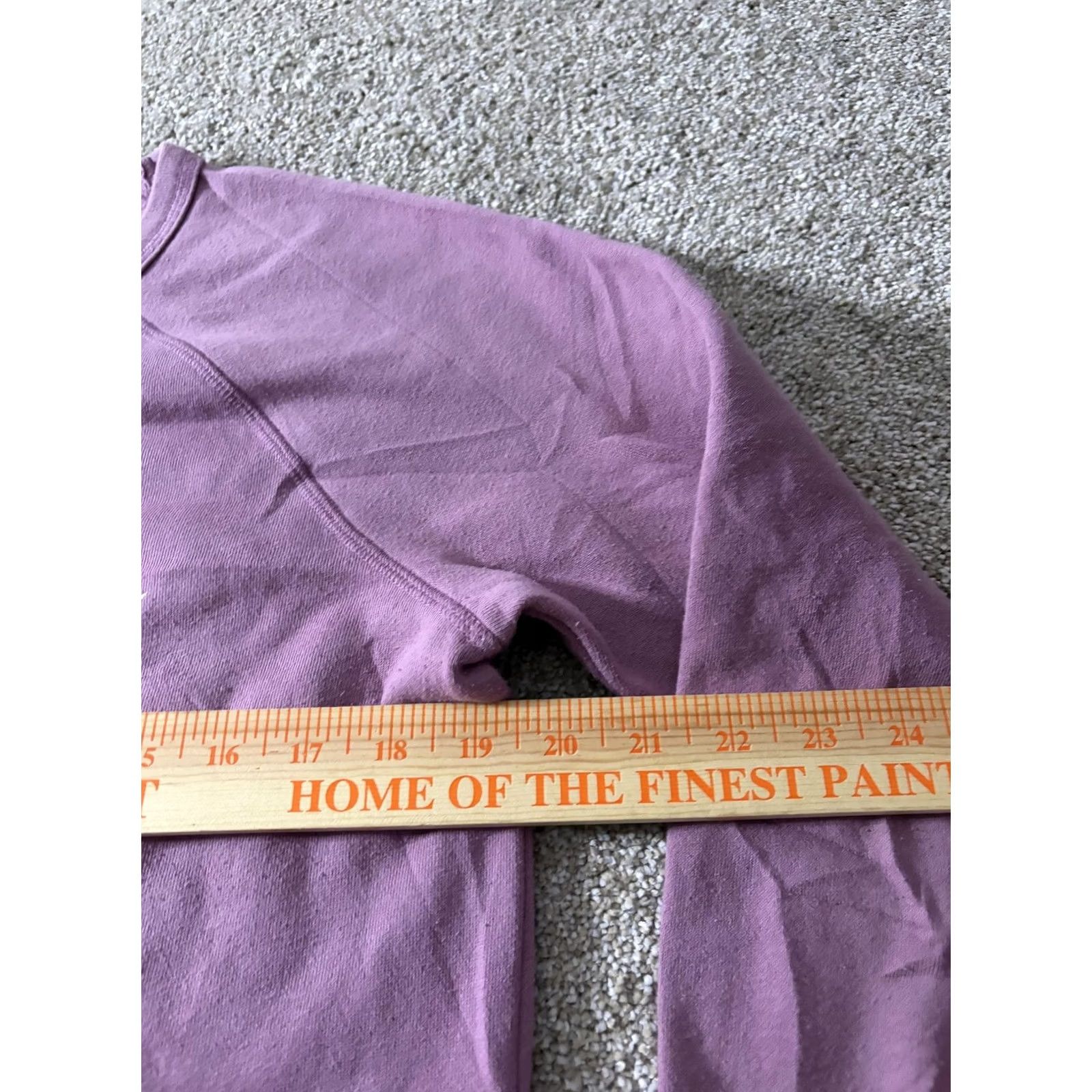 Champion Champion Sweatshirt Womens M Purple Raglan Crew Nck Fleece Pullover Logo Casual Activewear GYM & Training Seasons Fall Winter Spring Size M / US 6-8 / IT 42-44 - 6 Thumbnail
