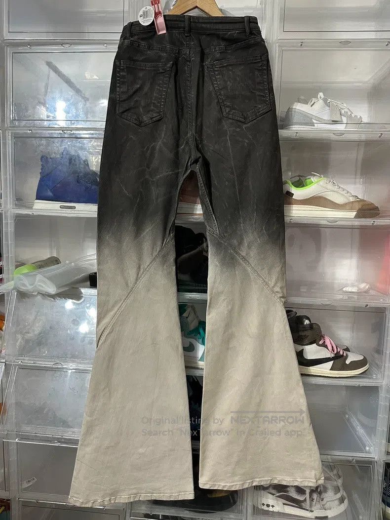 Rick Owens Rick Owens Gradient Elastic Stretch Flare Pants Size US 31 - 5 Thumbnail