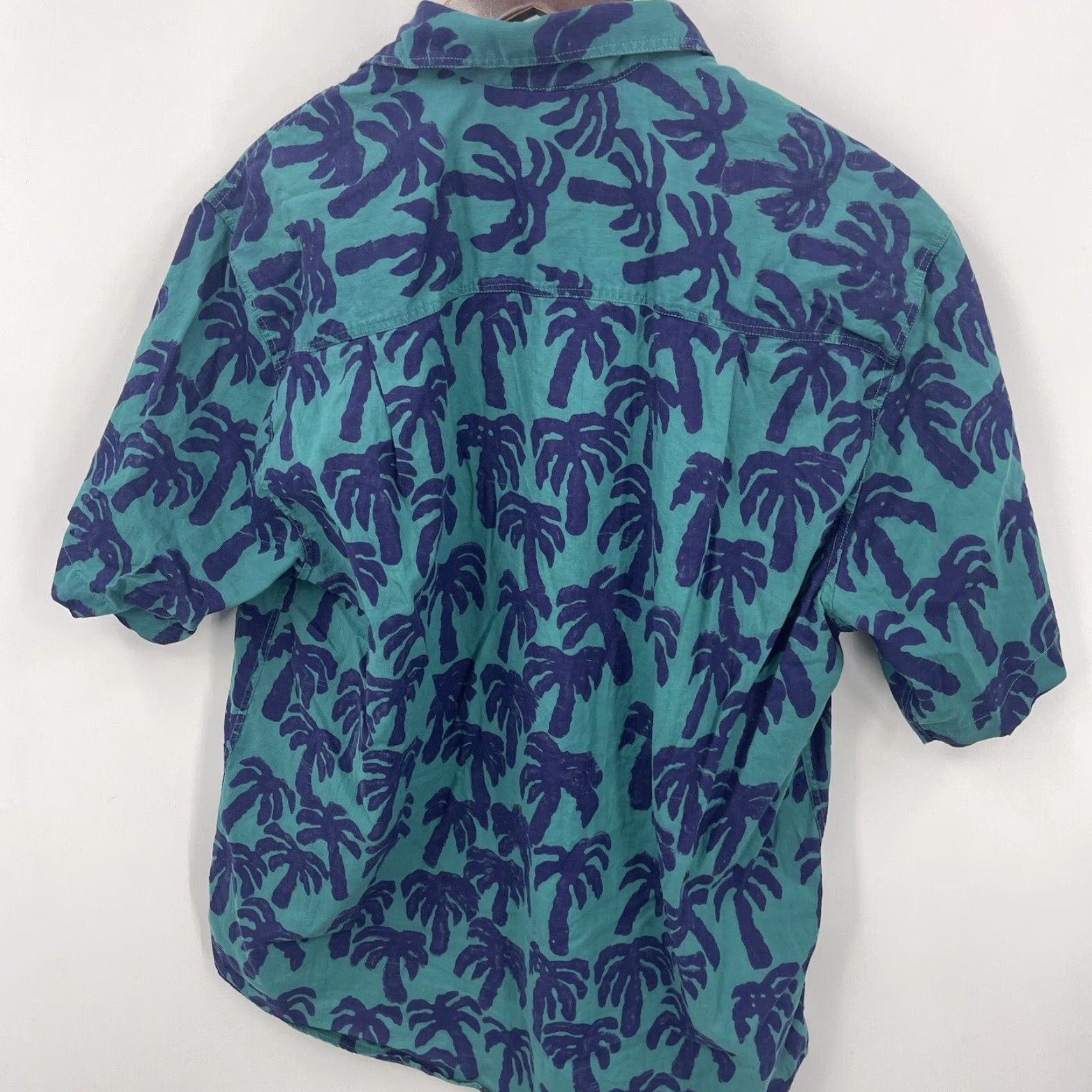 Vintage VINTAGE Back East Alakazam Cotton Button-Up Shirt Mens Medium Floral Palm Tree Beach 90s Size US M / EU 48-50 / 2 - 6 Thumbnail