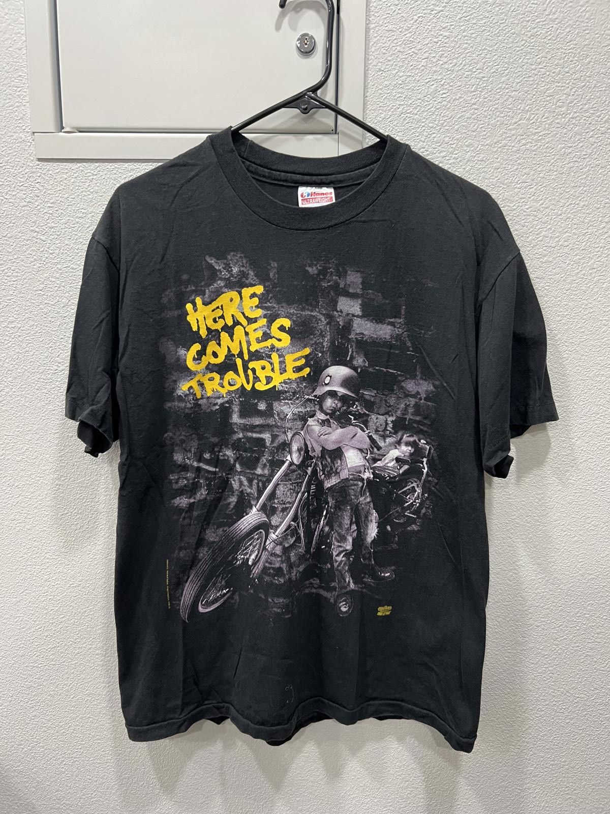 Hanes 80s Here Comes Trouble Bad Company Tee Size US M / EU 48-50 / 2 - 1 Thumbnail