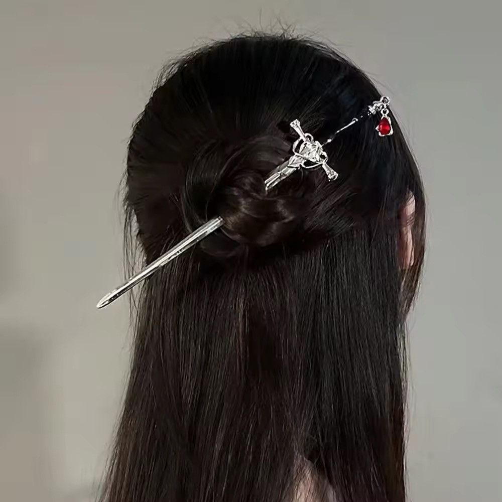 Japanese Brand × Jewelry Creative Sword Ruby Pendant Hairpins Size ONE SIZE - 1 Thumbnail