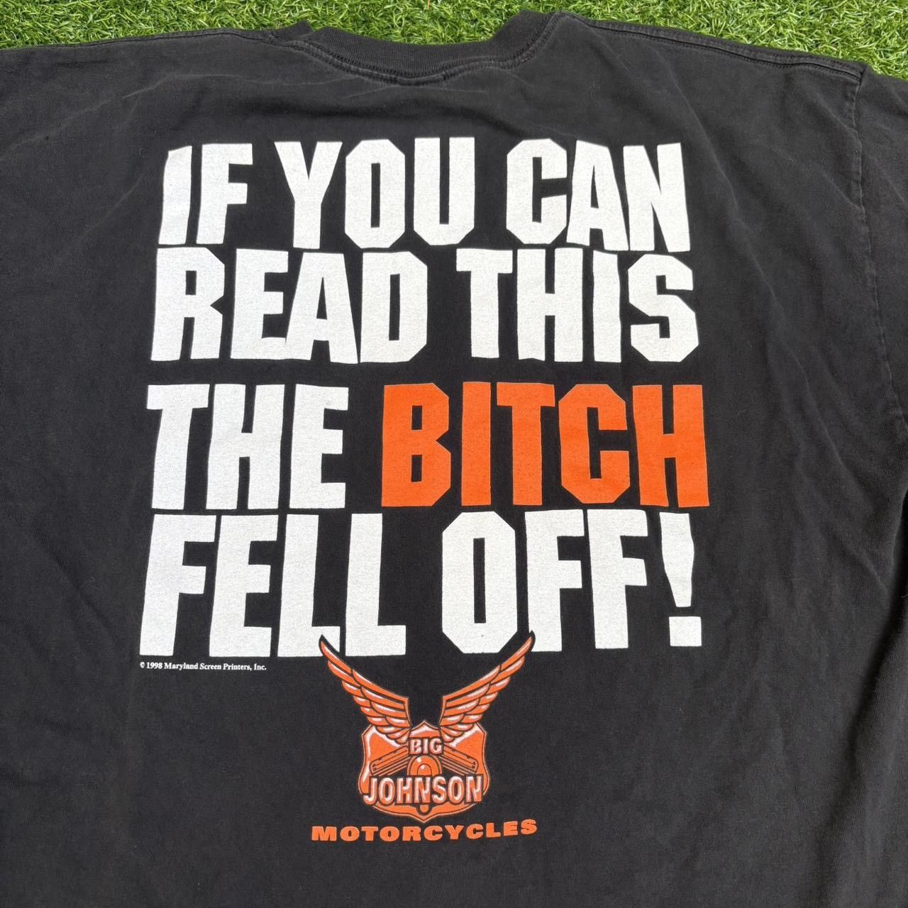 Harley Davidson Vintage Big Johnson “The bitch fell off” graphic shirt Size US XL / EU 56 / 4 - 3 Thumbnail