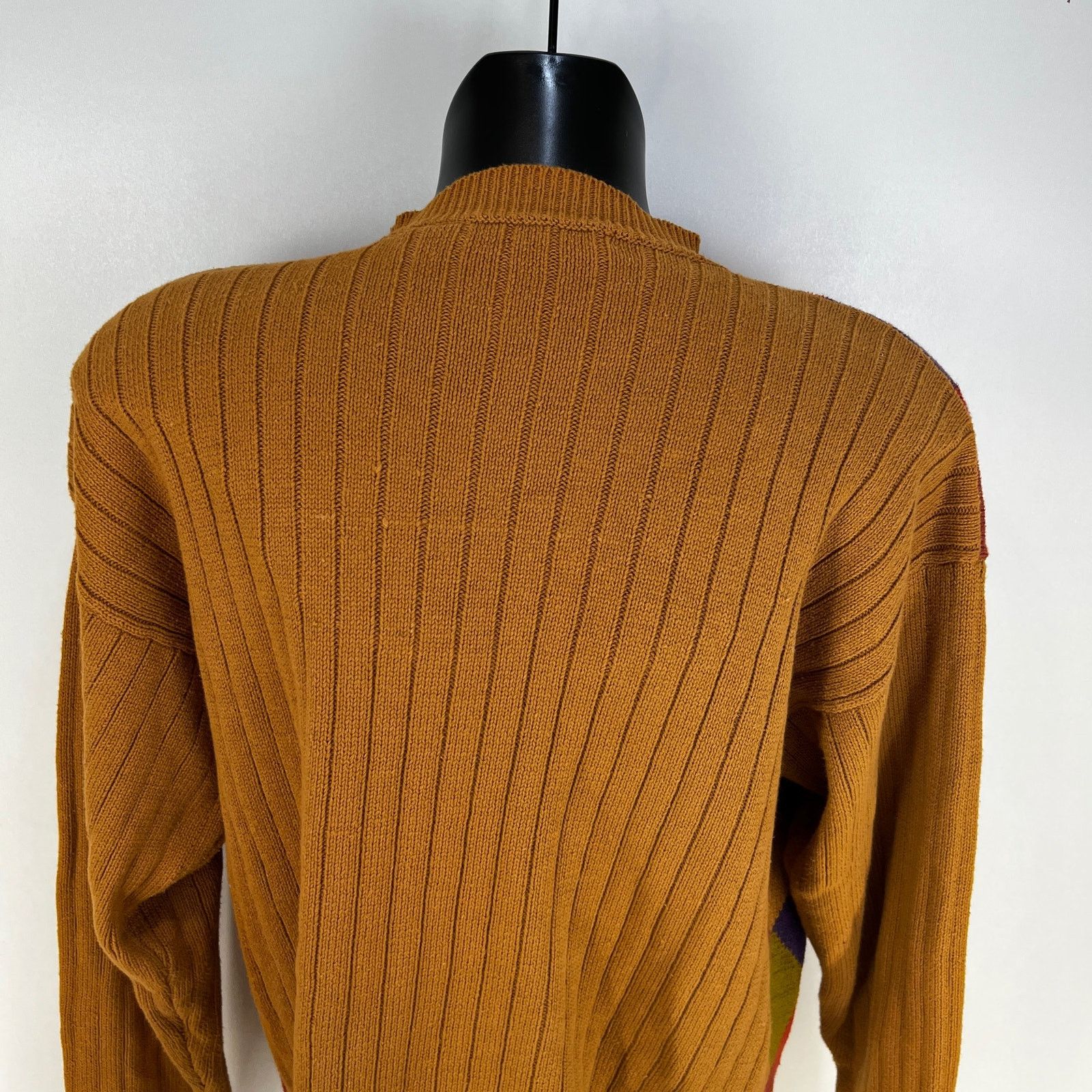 Perry Ellis Vintage Perry Ellis Diamond Motif Cotton Crewneck Sweater Size US M / EU 48-50 / 2 - 6 Thumbnail
