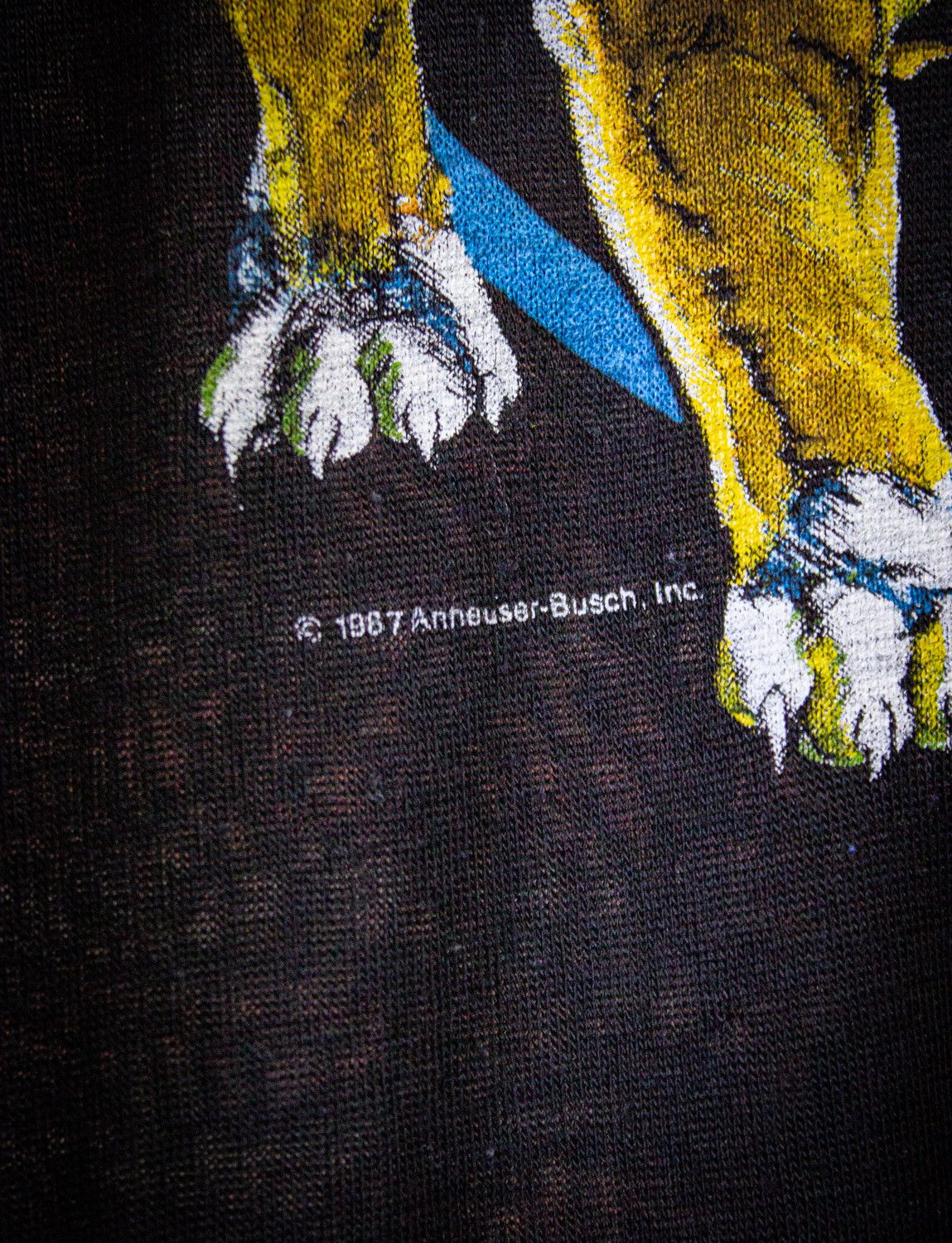 Vintage Vintage Marines Budweiser Salutes You Graphic T Shirt 1987 Size US L / EU 52-54 / 3 - 4 Thumbnail