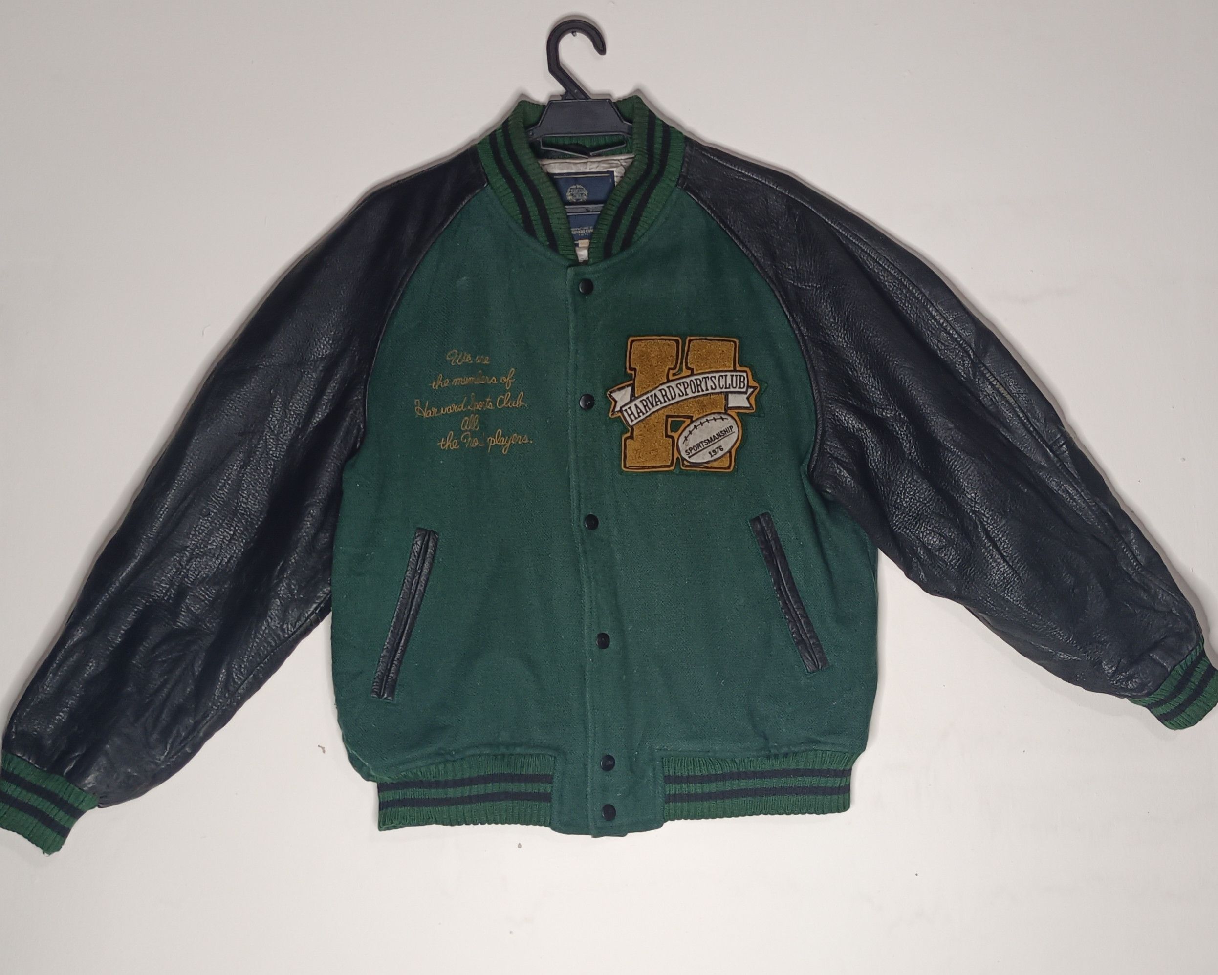 Other Japanese Brand x Havard Sport Club Varsity Learther Vintage Size US L / EU 52-54 / 3 - 1 Thumbnail