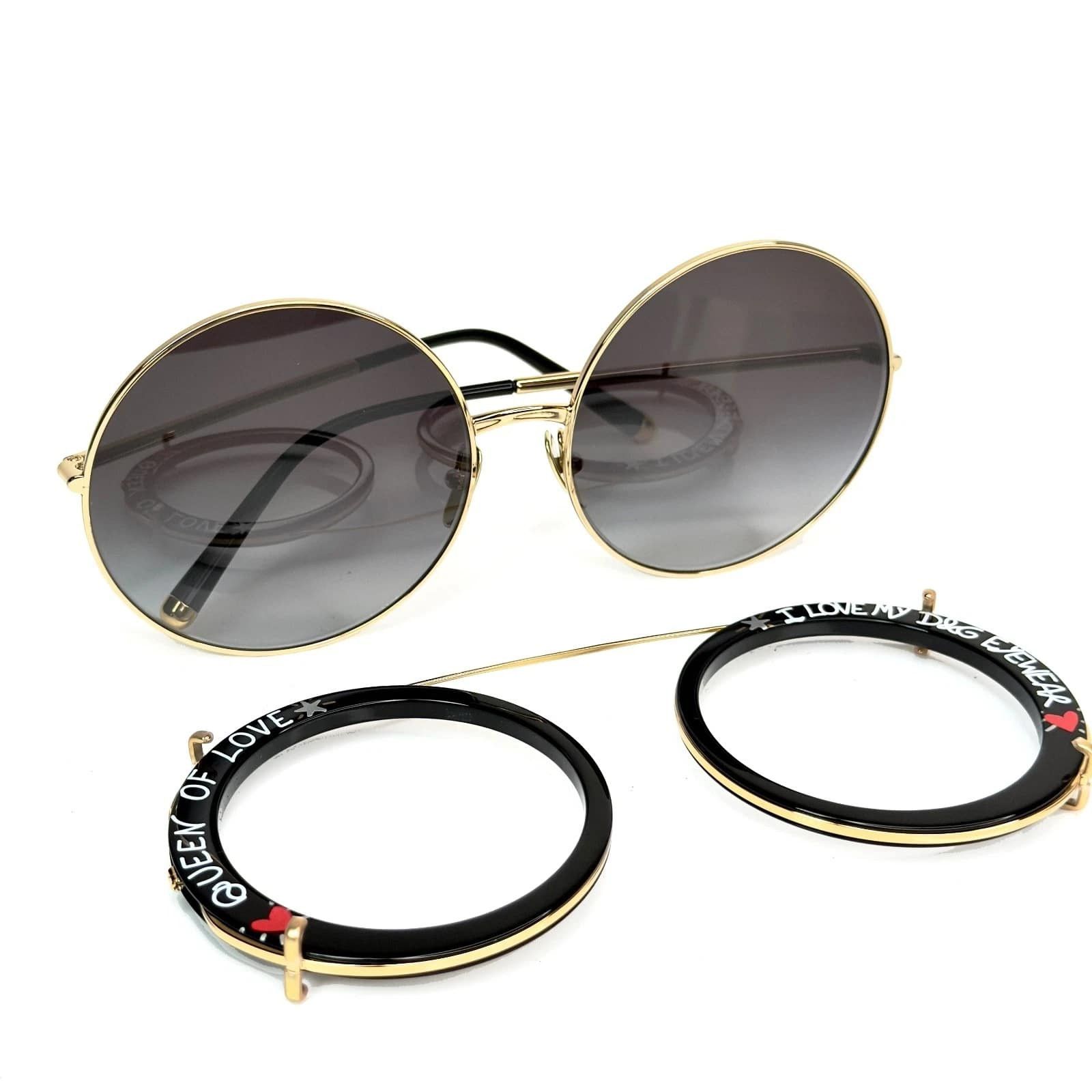 Dolce & Gabbana DOLCE & GABBANA DG2198 PRINT FAMILY GRAFFITI Clip On 2198 Size ONE SIZE - 4 Thumbnail
