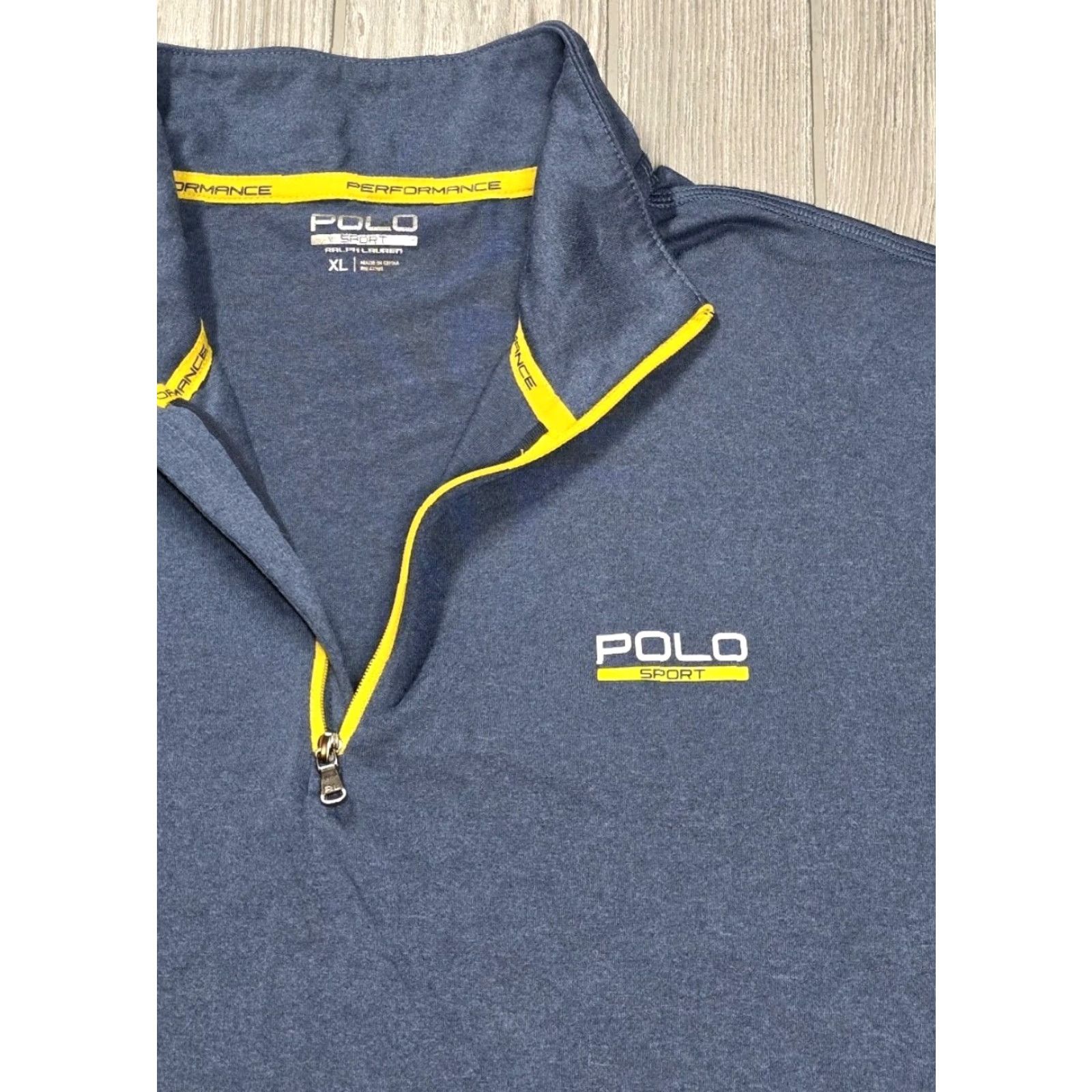 Polo Ralph Lauren Ralph Lauren Polo Sport Pullover 1/4 Zip XL Blue - Men - Mock Neck - 90s Sports Logo Embroidered Performance Activewear Shirt Size US XL / EU 56 / 4 - 5 Thumbnail