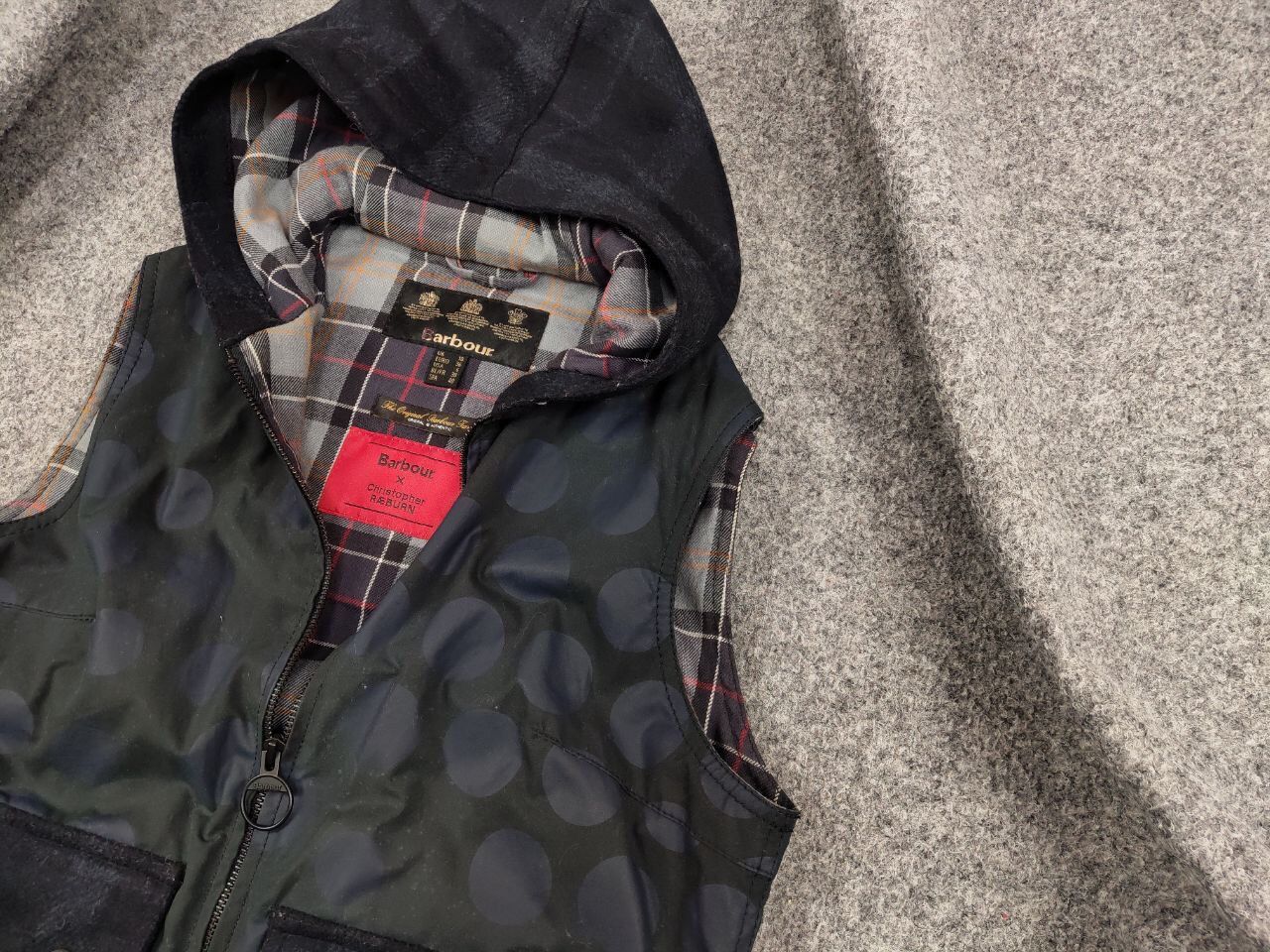 Barbour Barbour x Christopher Raeburn Women's Wax Navy Vest Jacket Size M / US 6-8 / IT 42-44 - 4 Thumbnail