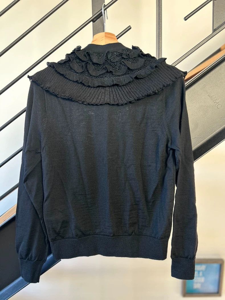 Comme des Garcons Comme Des Garcons Wool bow lace cardigan Size S / US 4 / IT 40 - 4 Thumbnail
