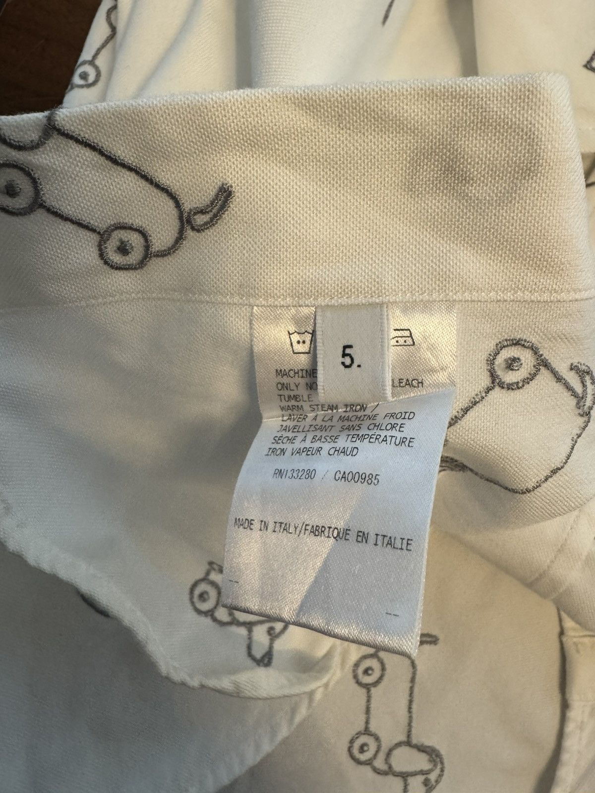 Thom Browne Thom Browne Half Drop Toy Icon-Embroidered Oxford Shirt Size US XXL / EU 58 / 5 - 4 Thumbnail