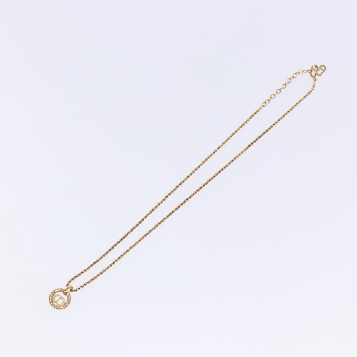 Dior Christian Dior CD Round Pendant Necklace Metal Size ONE SIZE - 1 Thumbnail