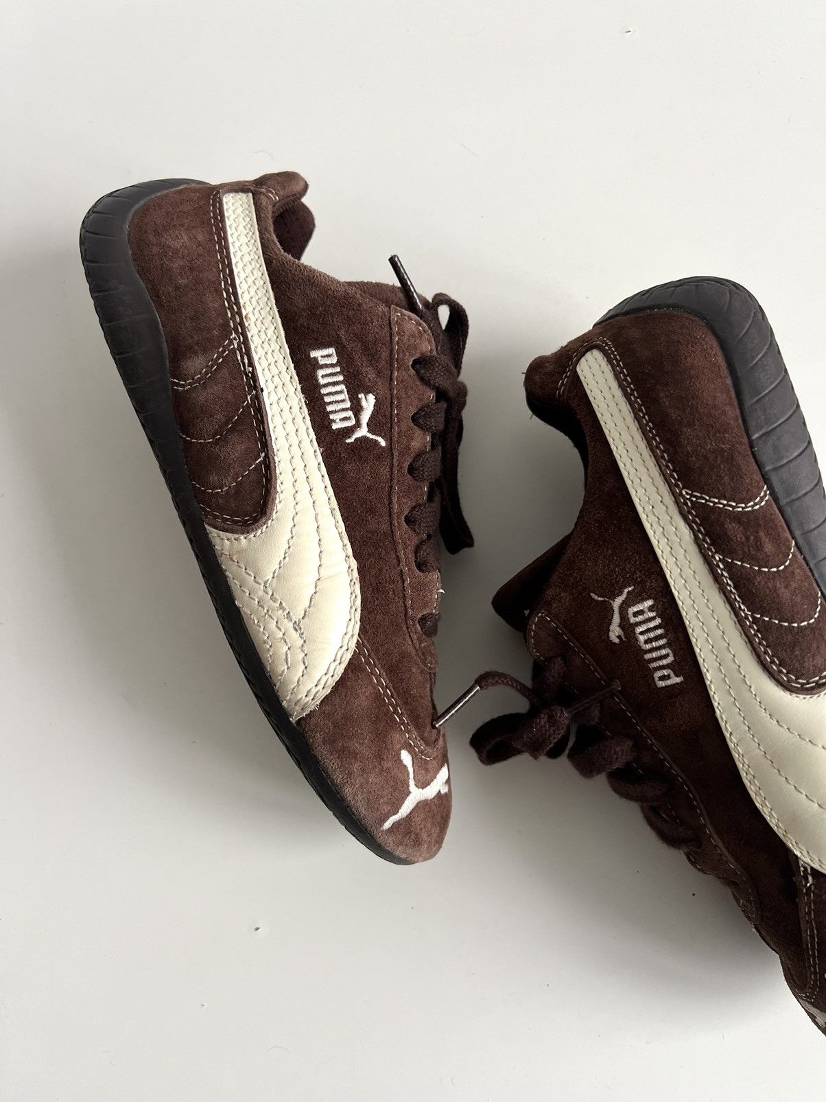 Puma Vintage Puma Speedcat Brown Suede Sneakers Size US 7 / IT 37 - 6 Thumbnail
