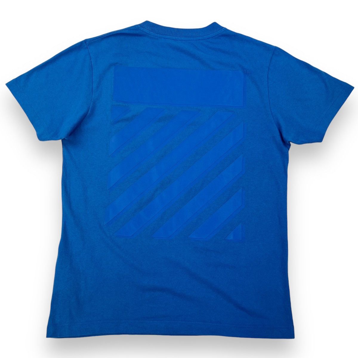 Off-White Off-White Rubber Diagonal Blue T Shirt Size US S / EU 44-46 / 1 - 3 Thumbnail