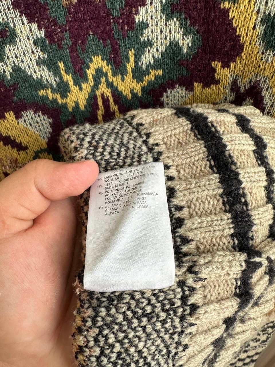 Etro × Vintage Vintage ETRO Jacquard Knit Floral Sweater Fashion Week 2019 Size M / US 6-8 / IT 42-44 - 16 Thumbnail