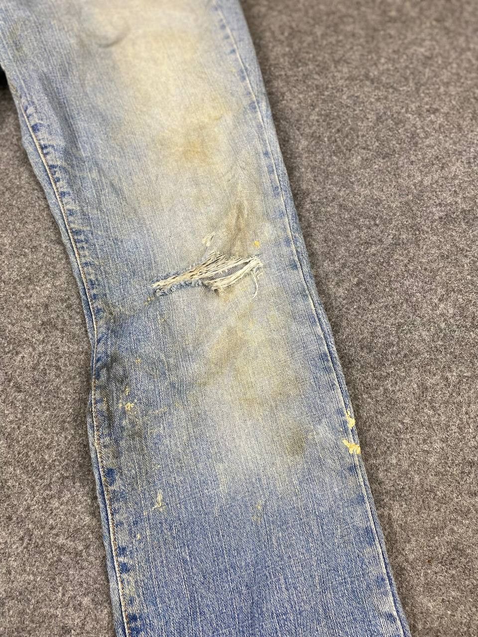 Levi's vintage levis 505 straight leg distressed denim Size US 31 - 11 Thumbnail