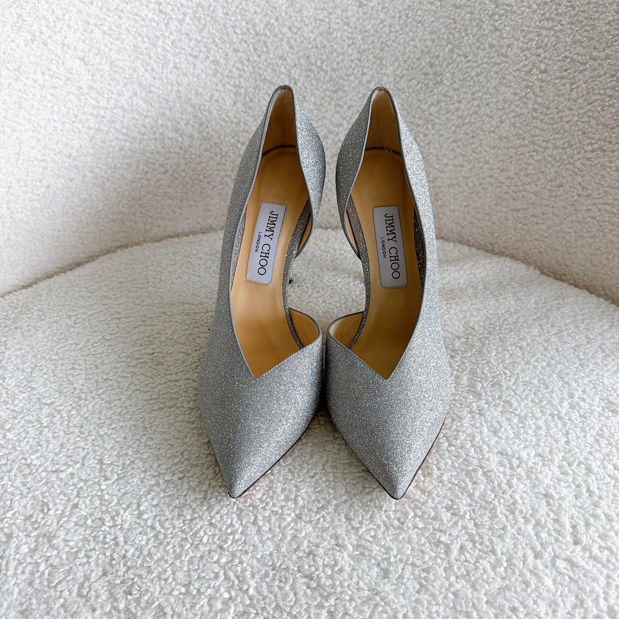 Jimmy Choo Jimmy Choo Silver Heels 38 8291 Size US 7.5 / IT 37.5 - 2 Thumbnail