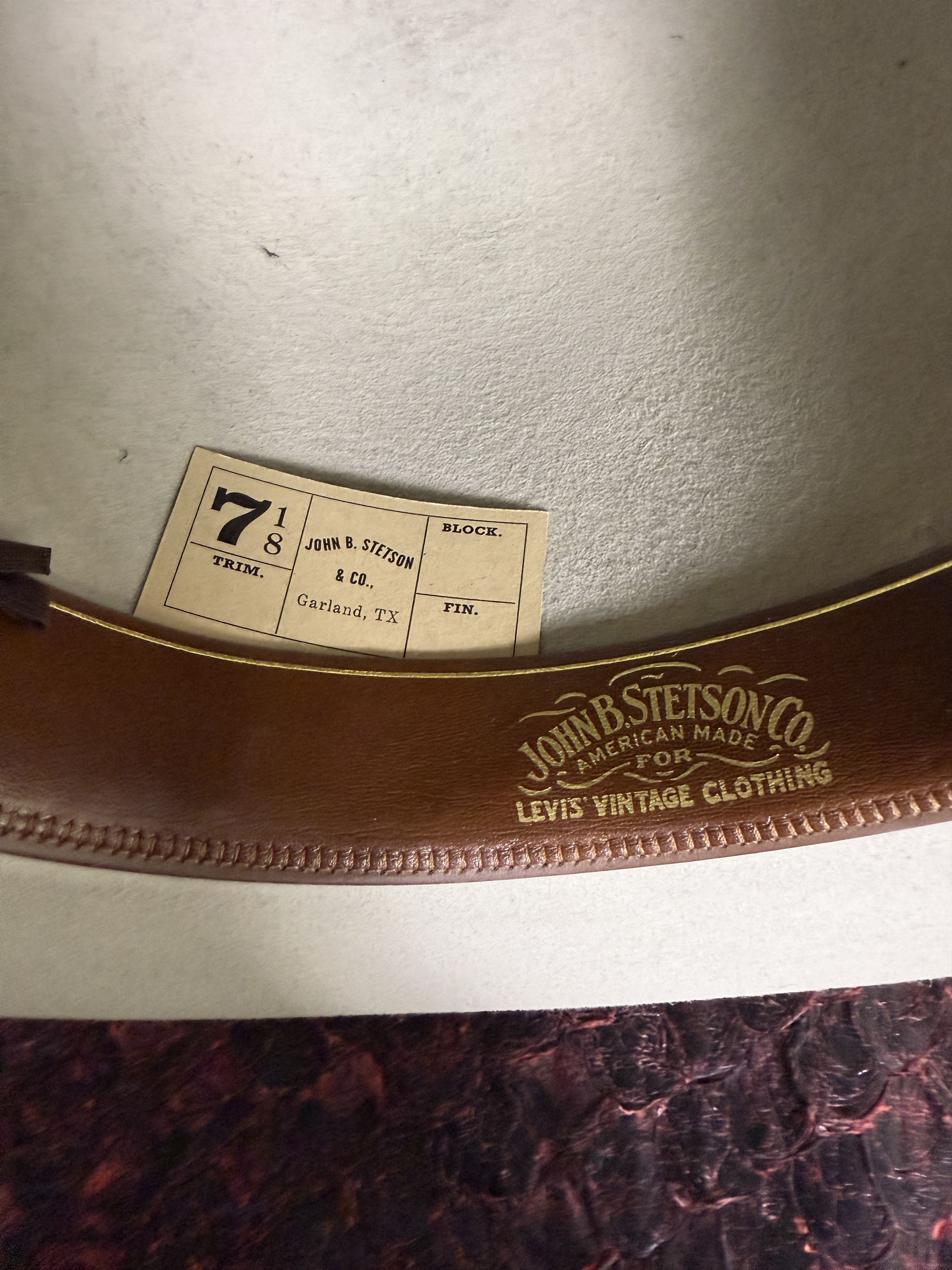 Levi's Vintage Clothing RARE John B. Stetson for LVC FW17 Limited Dakota Hat Size ONE SIZE - 6 Thumbnail