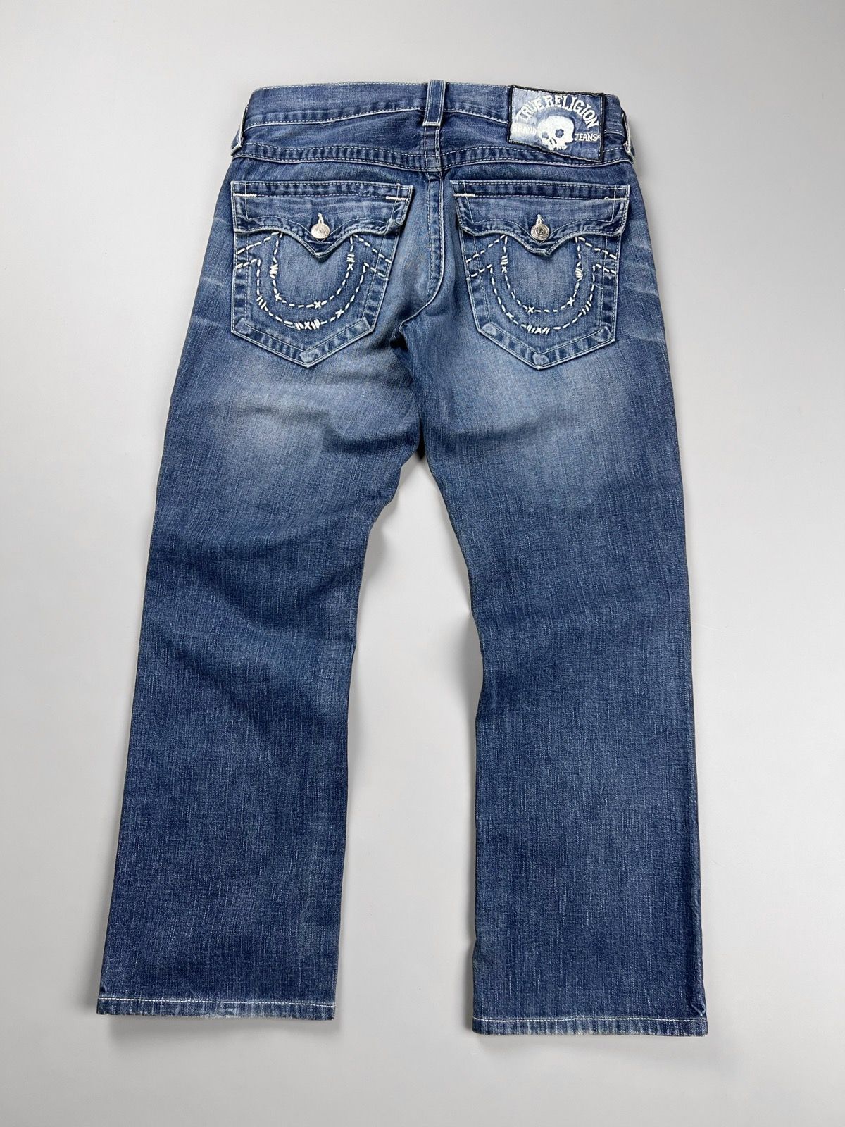 Pre-owned True Religion X Vintage True Religion Crazy Denim Jeans Vintage In Blue